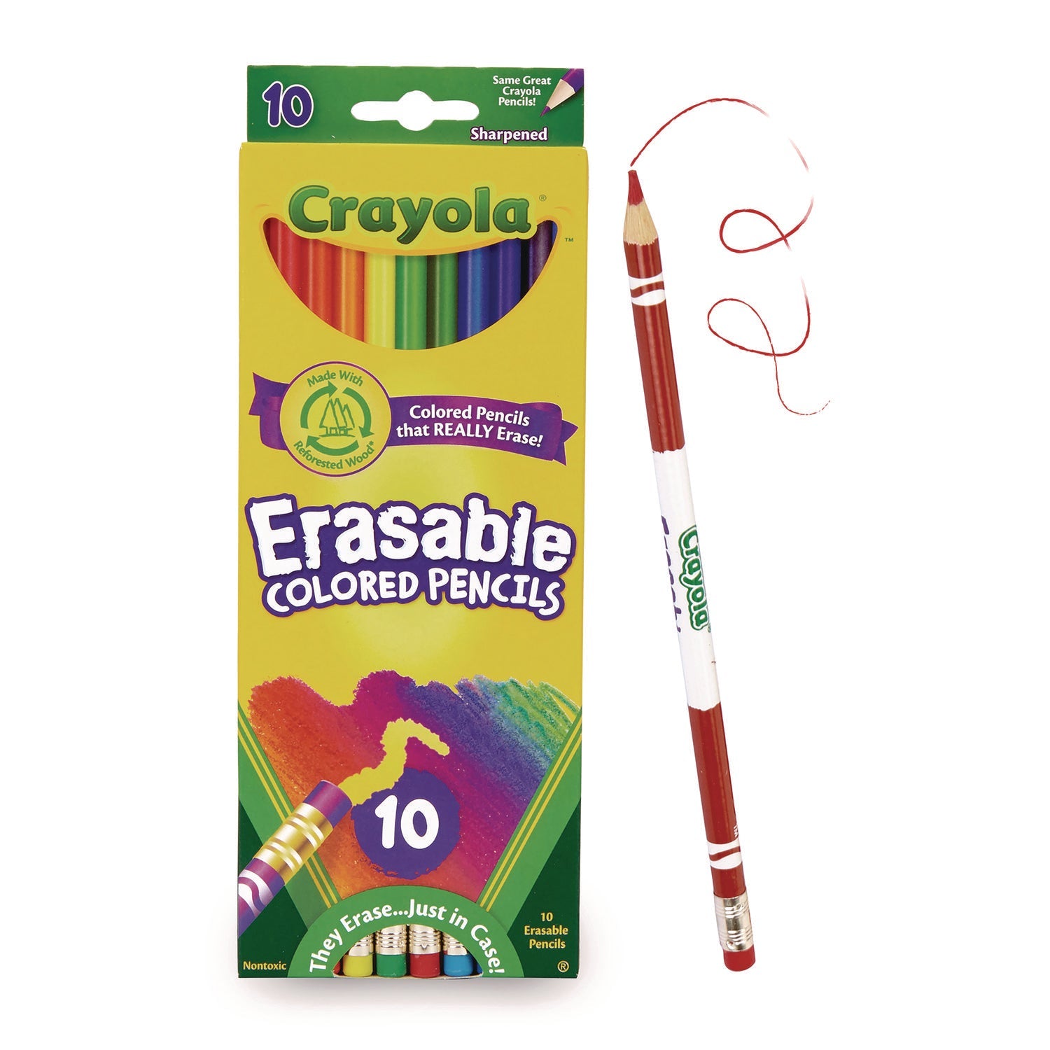 Erasable Color Pencil Set | 10-Pack