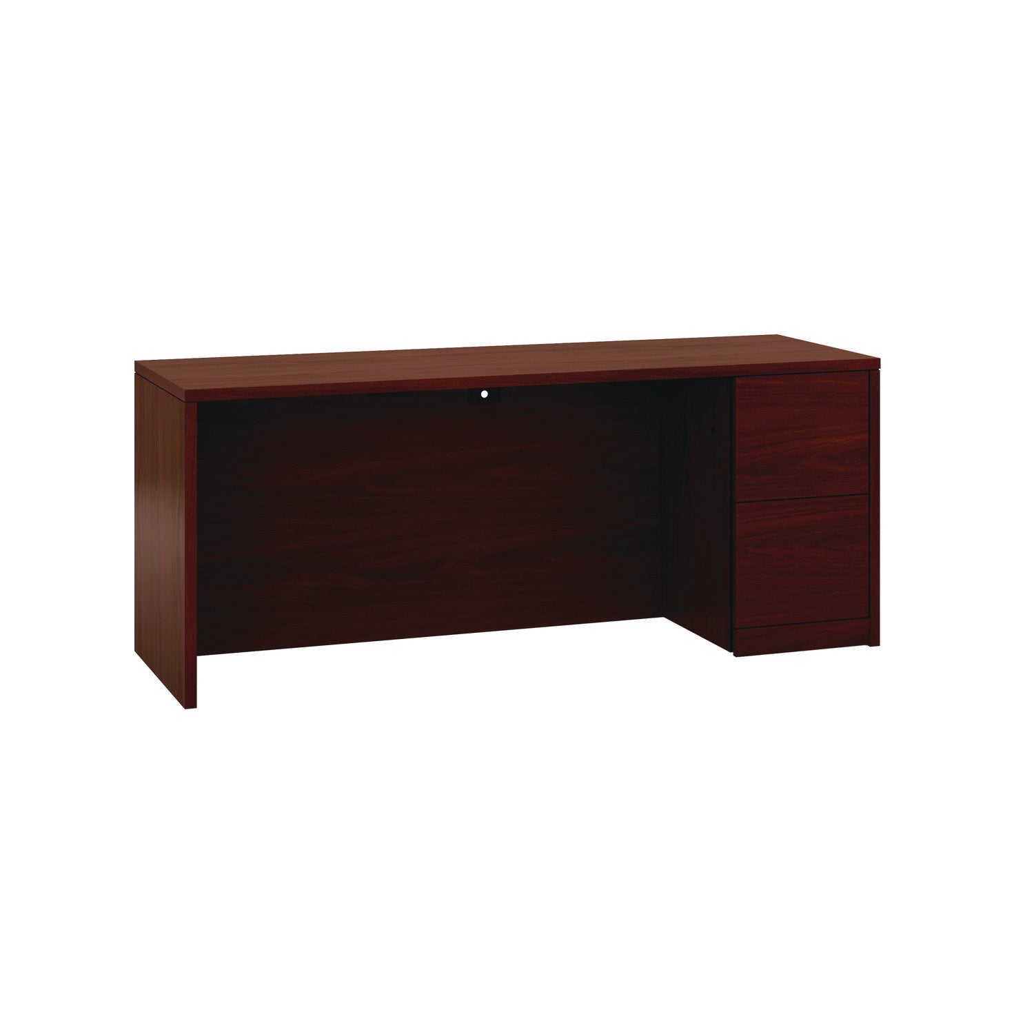 HON® 10500 Series Full-Height Right Pedestal Credenza, 72w X 24d X 29.5h, Mahogany
