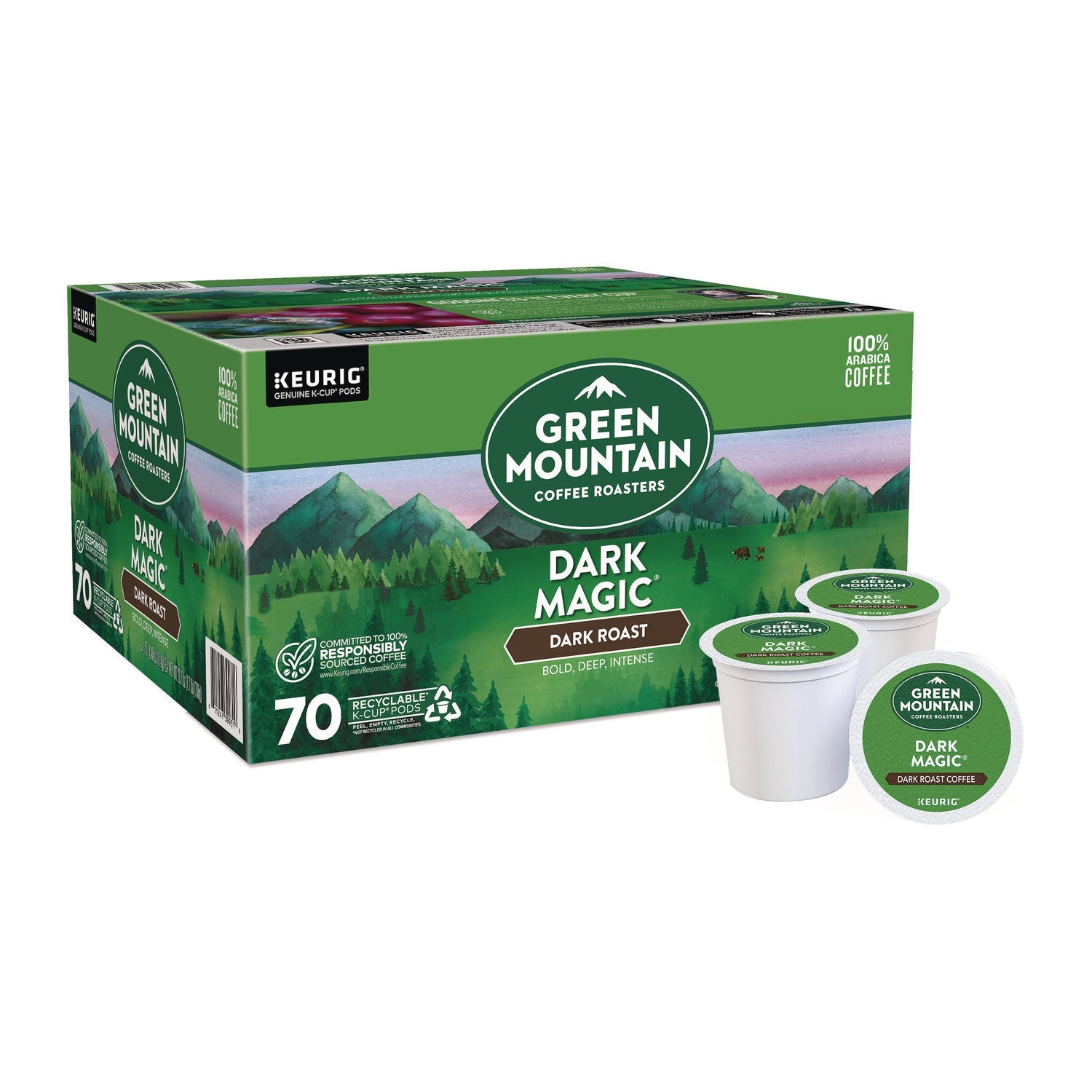 Green Mountain Coffee® Dark Magic Extra Bold Coffee K-Cups, Regular, 70/Box