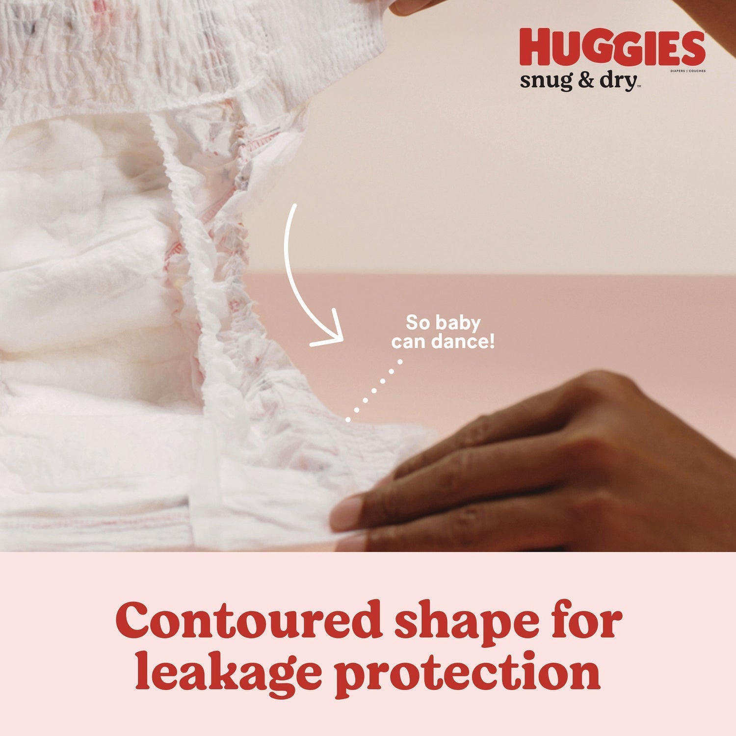 Huggies® Snug and Dry Diapers, Size 3, 16 lbs to 28 lbs, 168/Carton