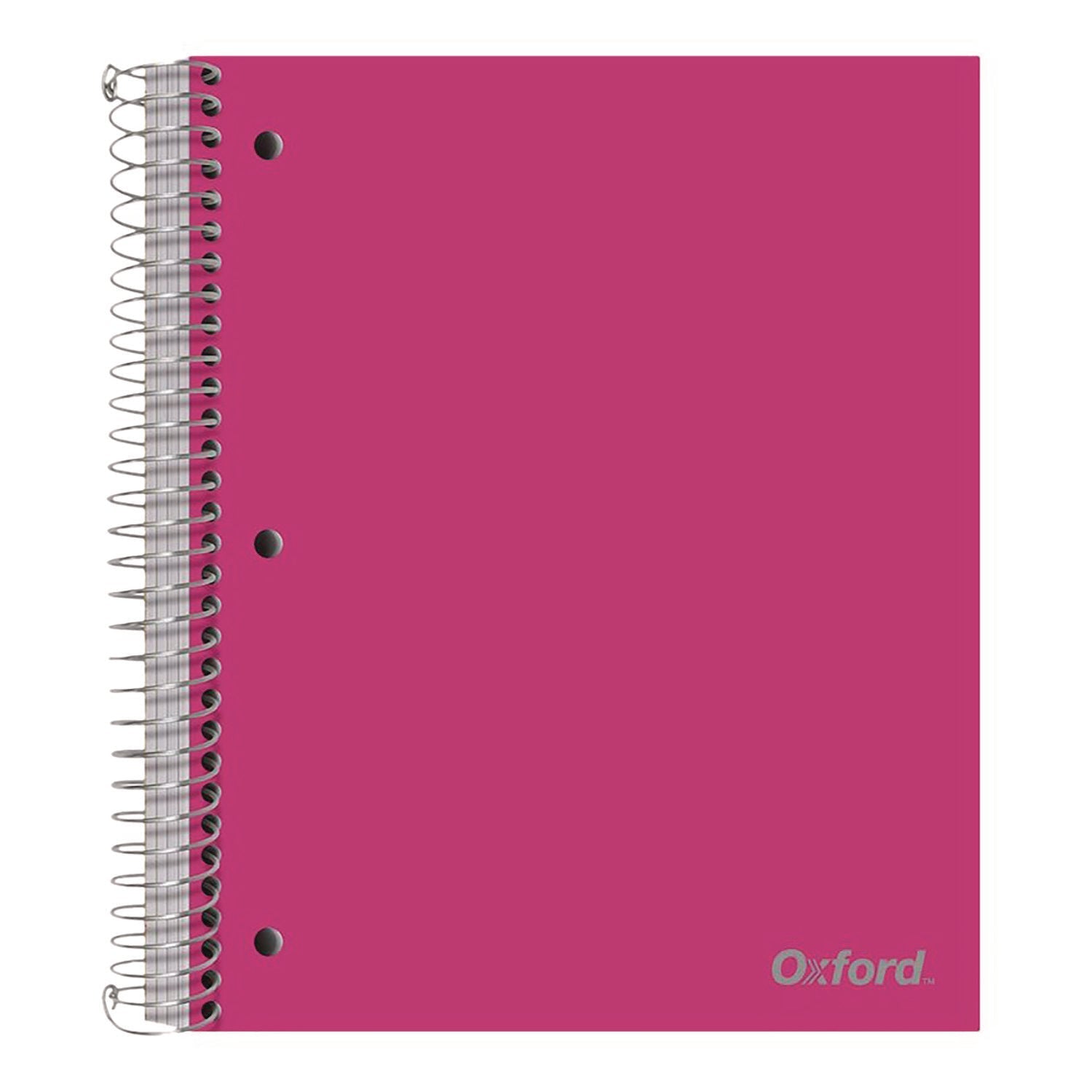 Oxford™ Five-Subject Notebook, 5 Subject, College Rule, Randomly Assorted Cover Color, (200) 11 x 9 Sheets