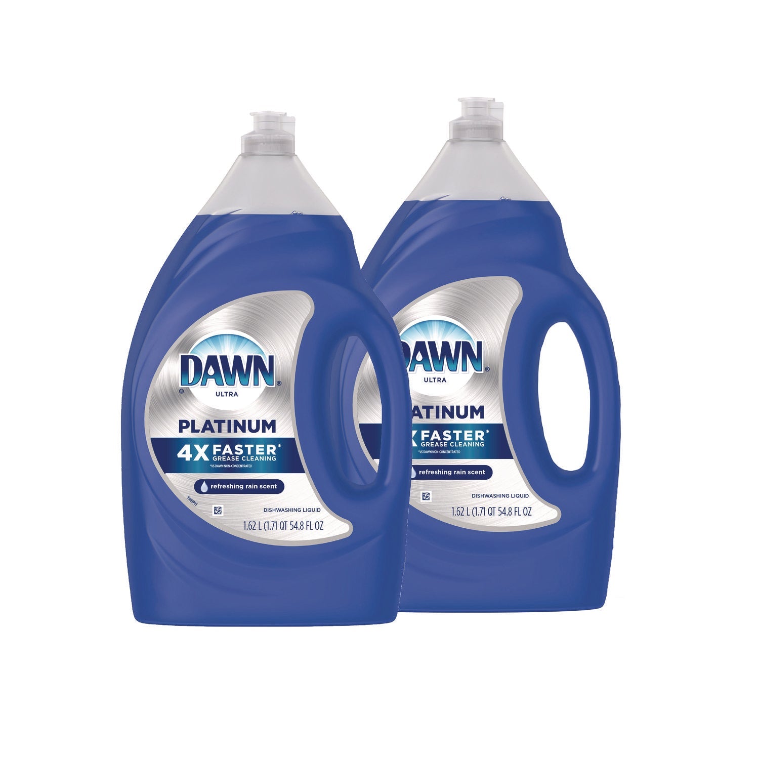 Dawn® Platinum Liquid Dish Detergent, Refreshing Rain, 54.8 oz Bottle, 2/Pack