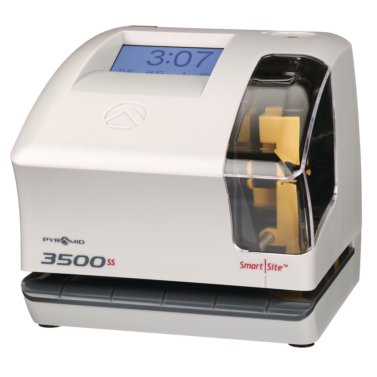 Pyramid Technologies 3500 Smart Site Punch Card Time Clock System, DC Powered Operation, Light Gray - Bloom Skins