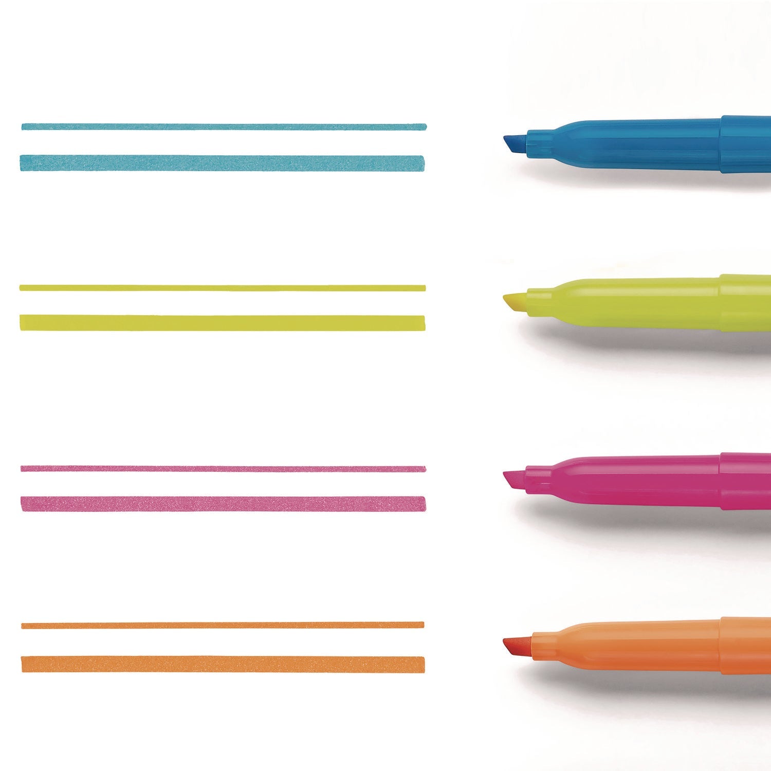 Sharpie® Pocket Style Highlighters, Assorted Ink Colors, Chisel Tip, Assorted Barrel Colors, 4/Set