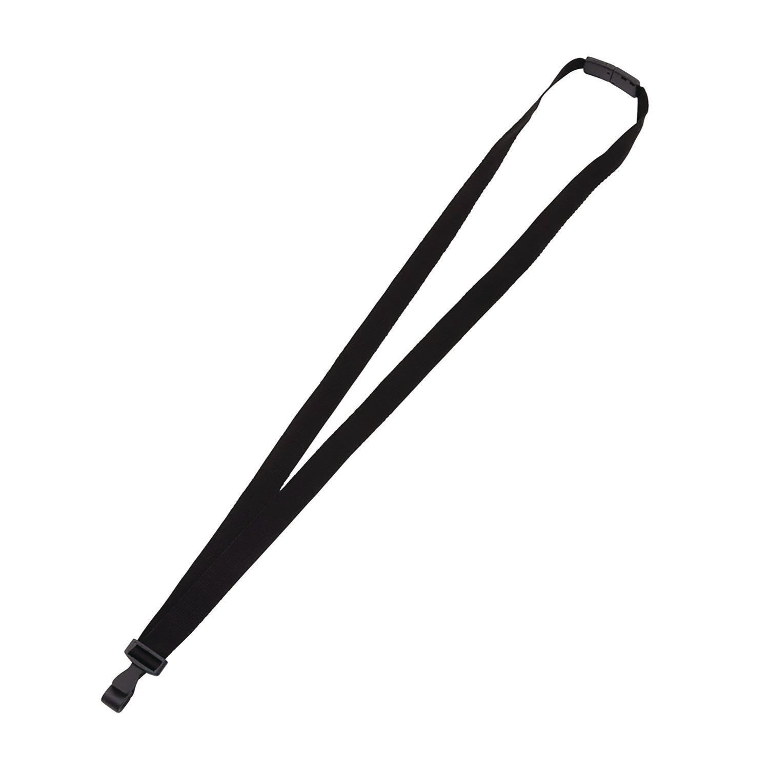 Advantus Breakaway Lanyard with Plastic Hook, 36" Long, Black, 12/Pack