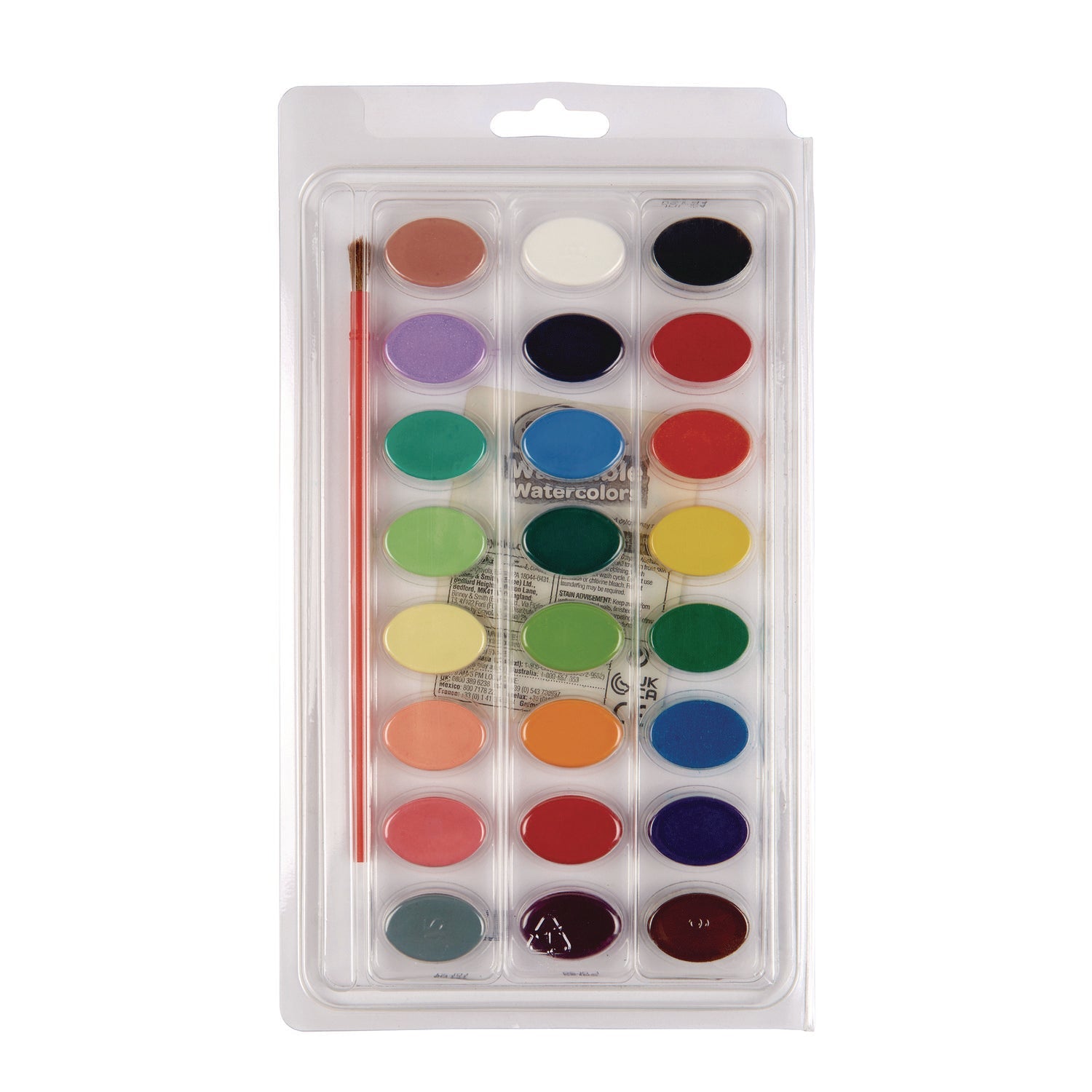Crayola® Washable Watercolor Paint, 24 Assorted Colors, Palette Tray