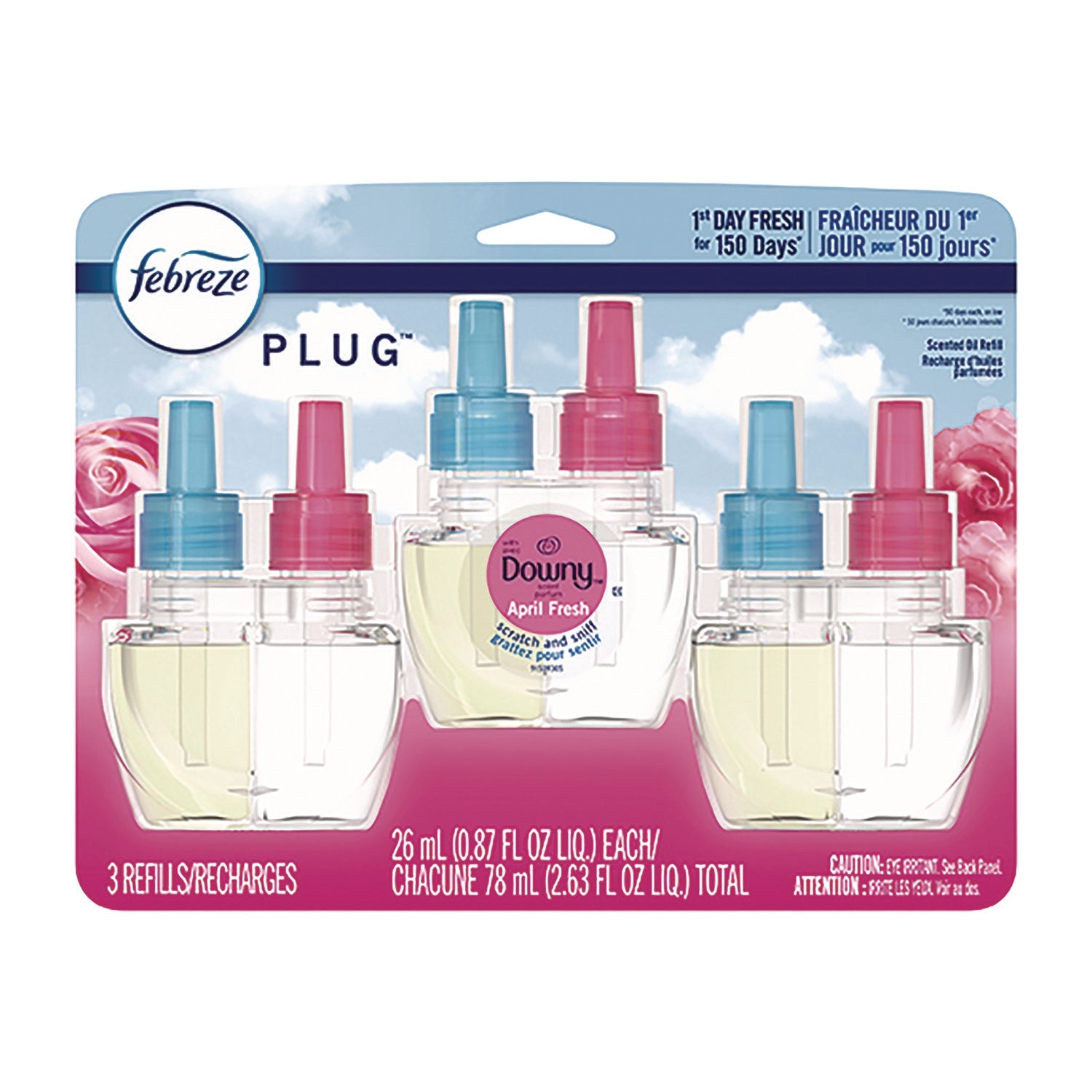 Febreze® PLUG Air Freshener Refills, Downy April Fresh, 0.87 oz