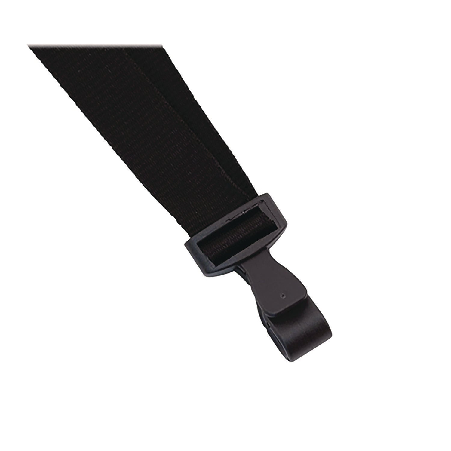 Advantus Breakaway Lanyard with Plastic Hook, 36" Long, Black, 12/Pack