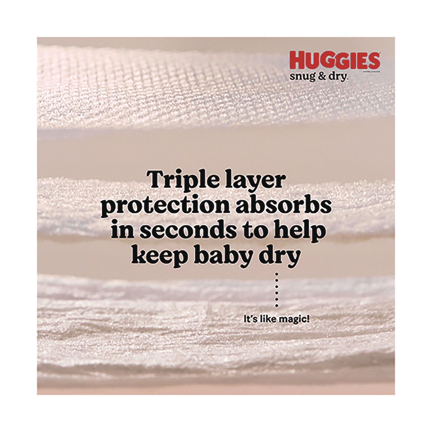 Huggies® Snug and Dry Diapers, Size 3, 16 lbs to 28 lbs, 168/Carton