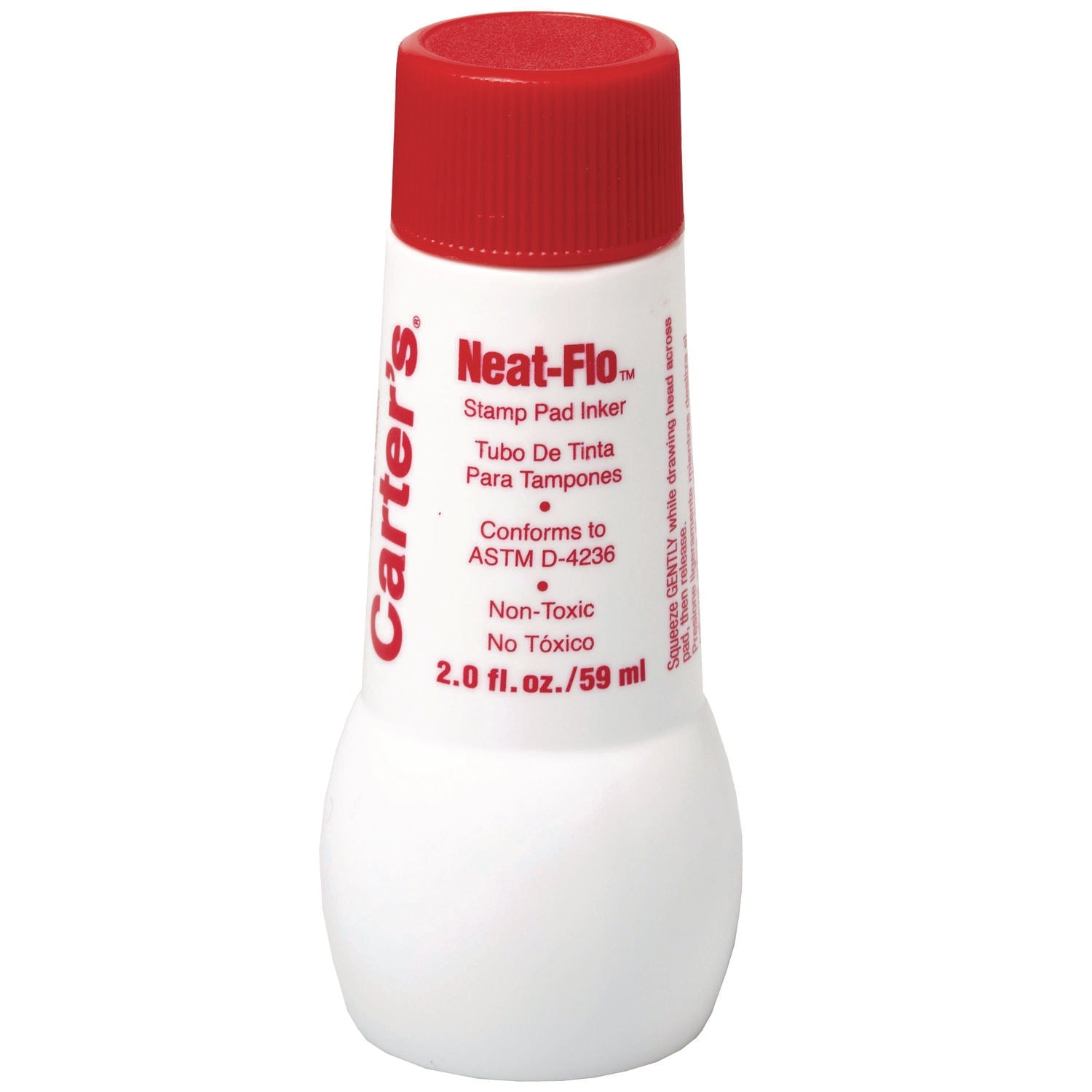 Carter's™ Neat-Flo Stamp Pad Inker, 2 oz Bottle, Red