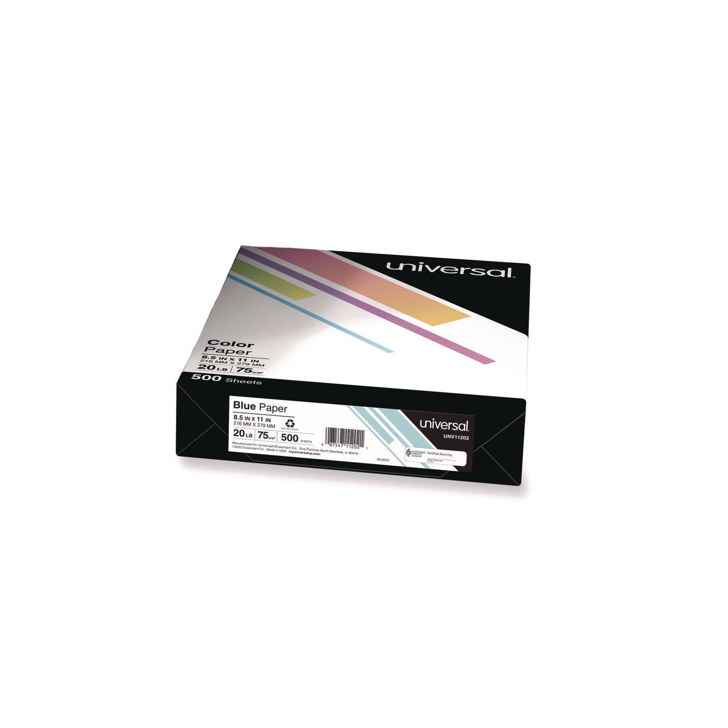 Deluxe Colored Paper | 20lb Blue, 10 Reams/Case