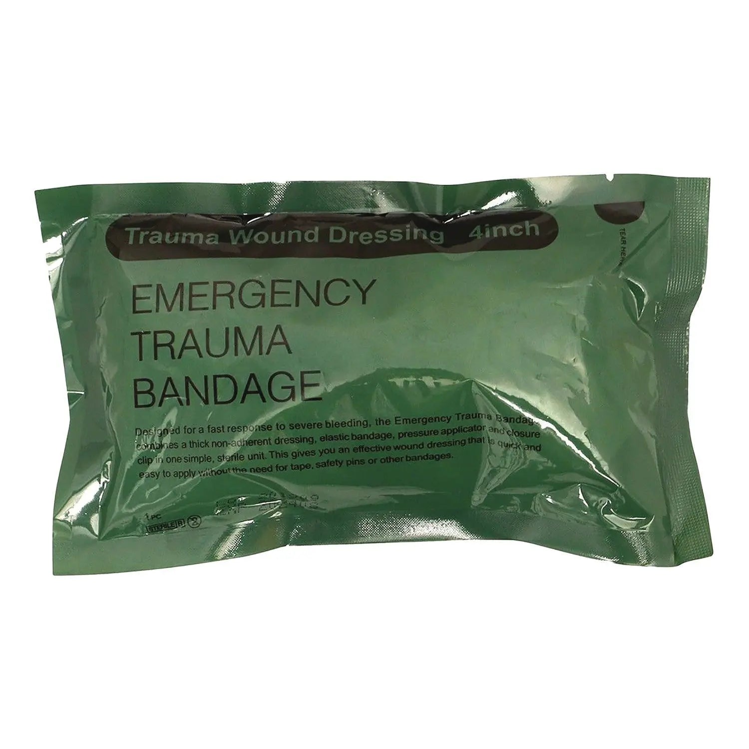 First Aid Only™ Emergency Trauma Bandage, Fabric, 4" Wide - Bloom Skins