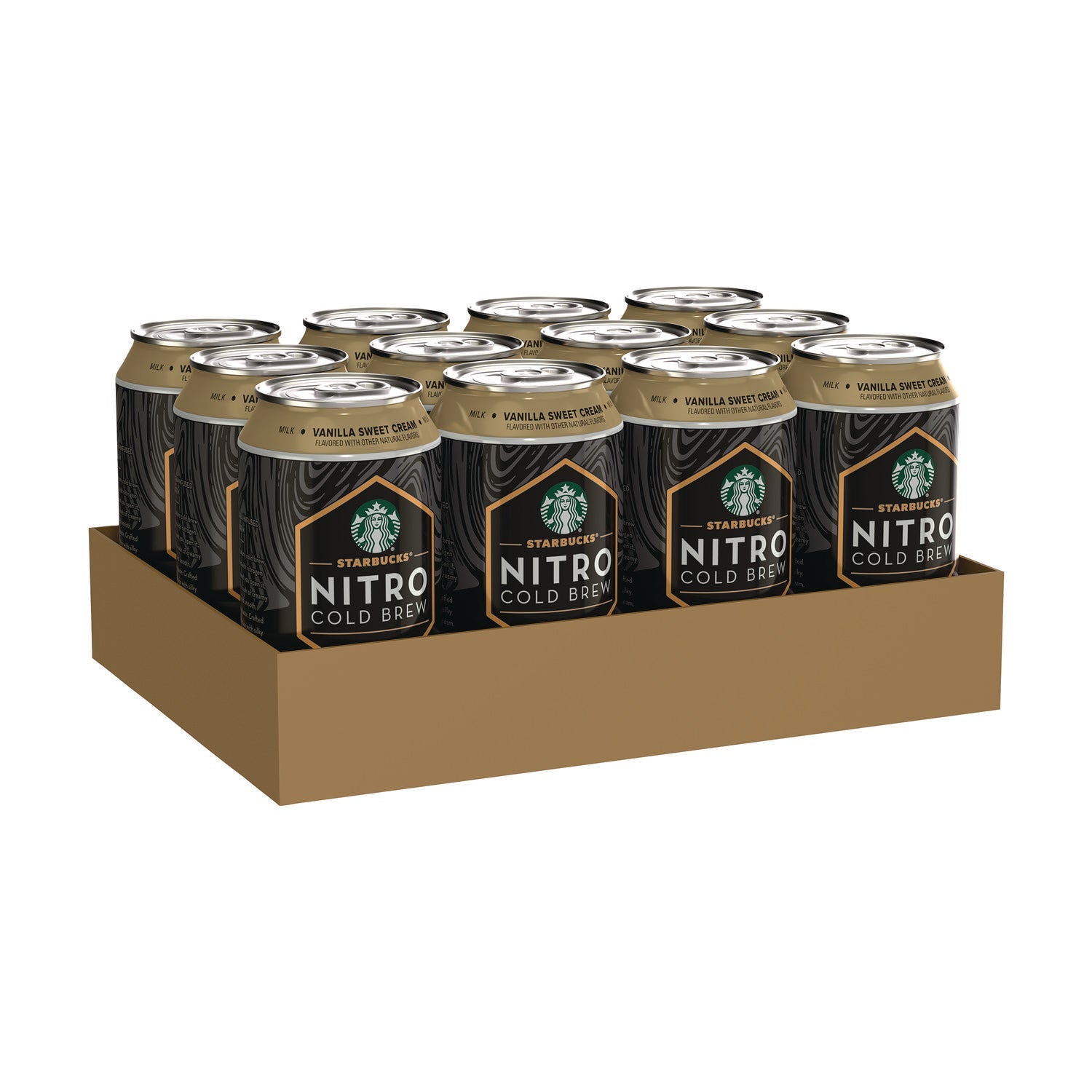 Starbucks® Nitro Cold Brew Coffee, Vanilla Sweet Cream, 9.6 oz Can, 12/Carton