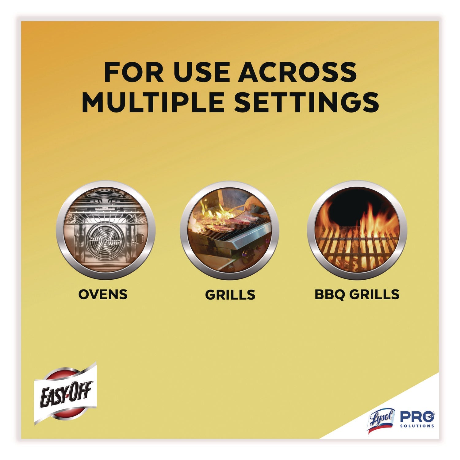 Professional EASY-OFF® Fume Free Max Oven Cleaner, Foam, Lemon, 24 Oz Aerosol Spray, 6/carton