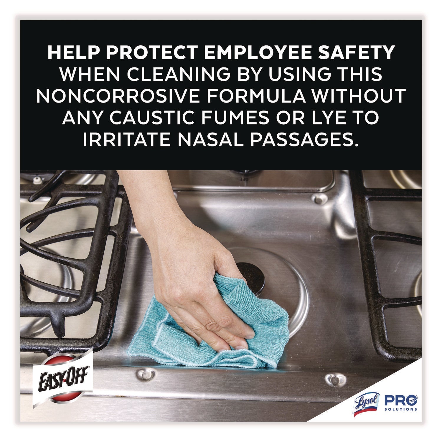 Professional EASY-OFF® Fume Free Max Oven Cleaner, Foam, Lemon, 24 Oz Aerosol Spray, 6/carton