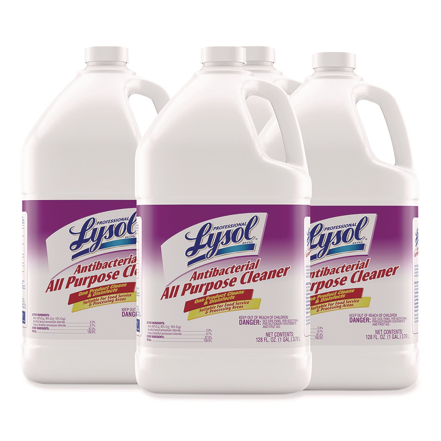 Professional LYSOL® Brand Antibacterial All-Purpose Cleaner Concentrate, 1 Gal Bottle, 4/carton