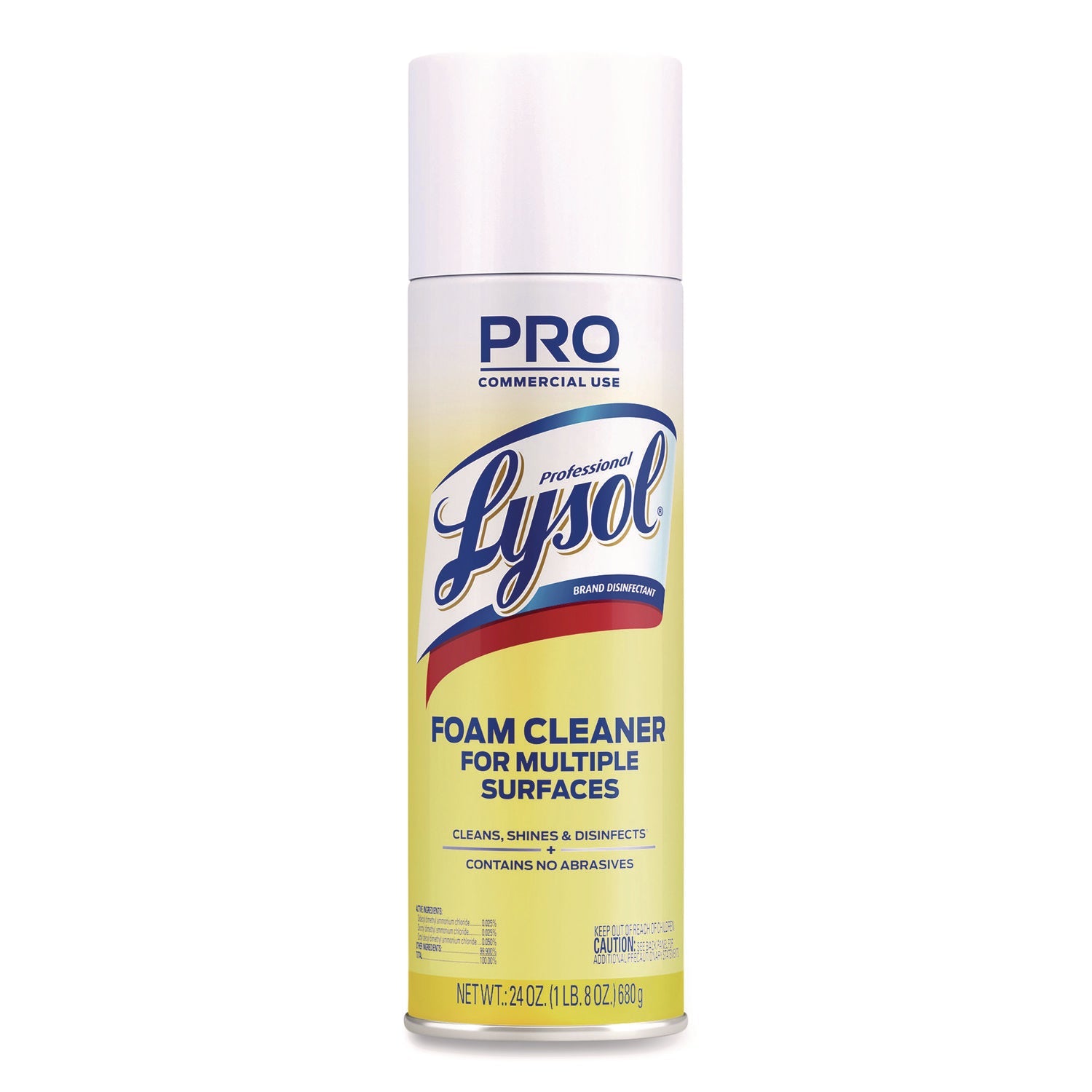 Professional LYSOL® Brand Disinfectant Foam Cleaner, 24 Oz Aerosol Spray