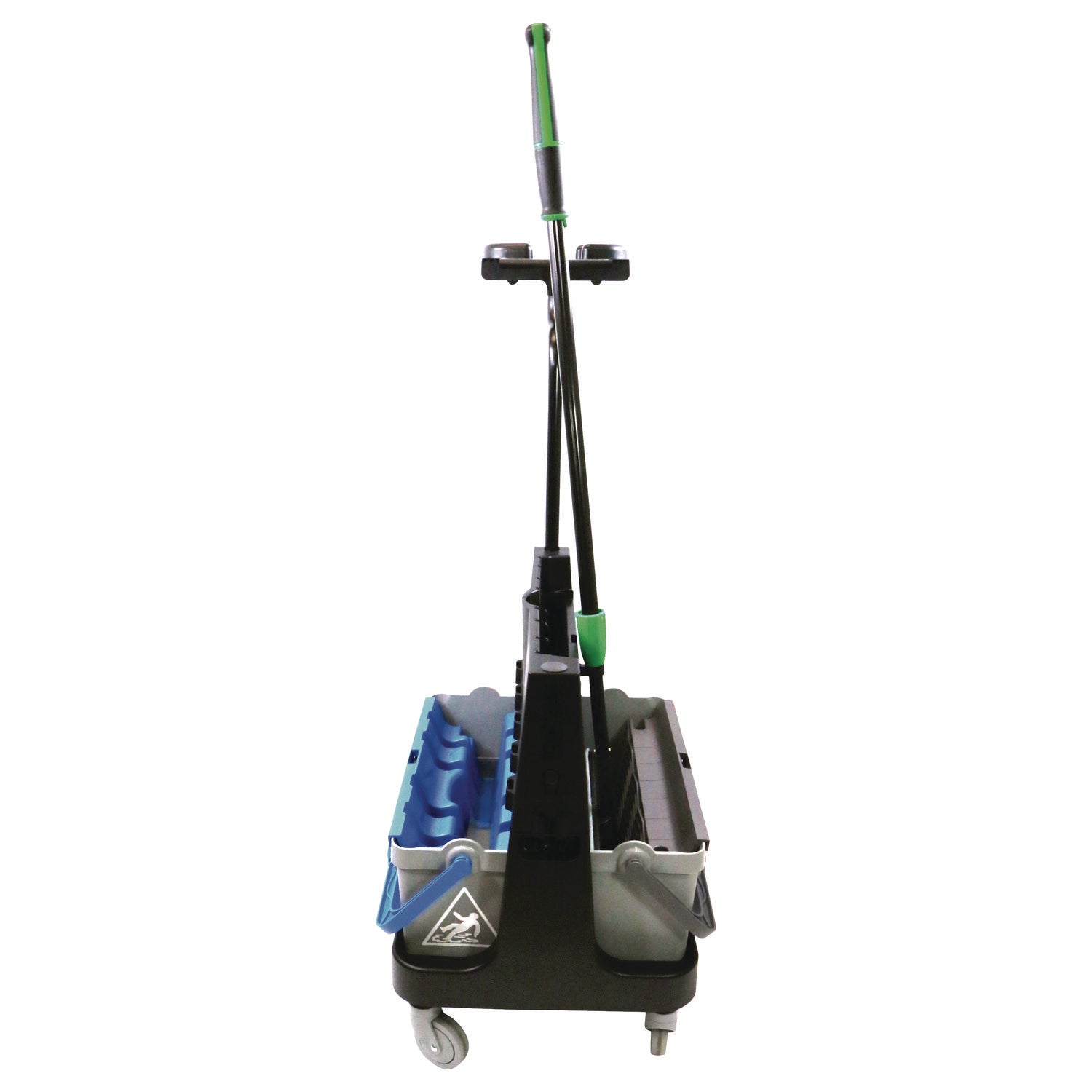 Unger® OmniClean Dual Bucket Kit, 1.5 gal, Black/Blue/Gray