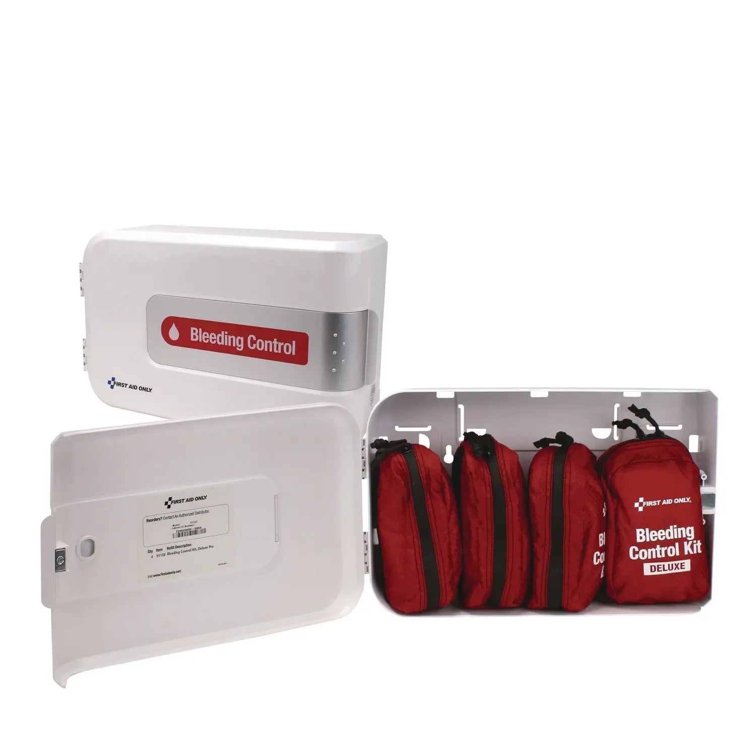 First Aid Only™ SmartCompliance Complete Bleeding Control Station - Deluxe Pro, 64 Pieces, Plastic Case