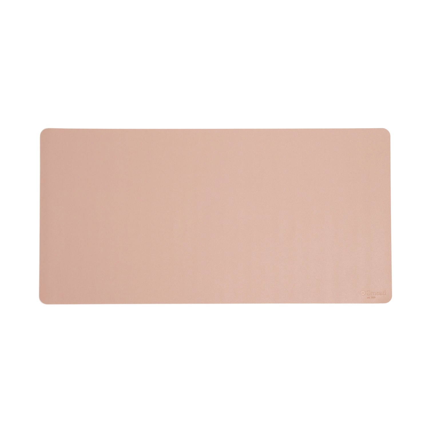 Smead Vegan Leather Desk Pads, 31.5 x 15.7, Light Pink