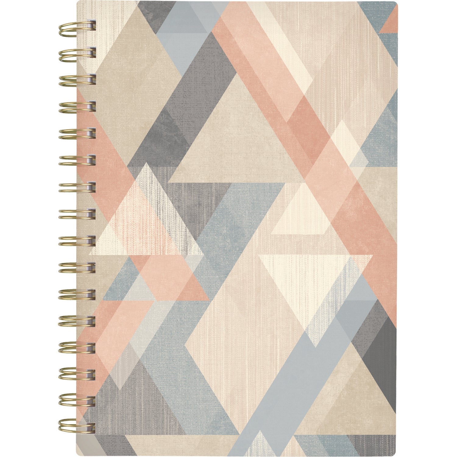 Cambridge® Triad Weekly/Monthly Planner, Geometric Artwork, 8.5" x 6.38", Multicolor Cover, 12-Month (Jan to Dec): 2025