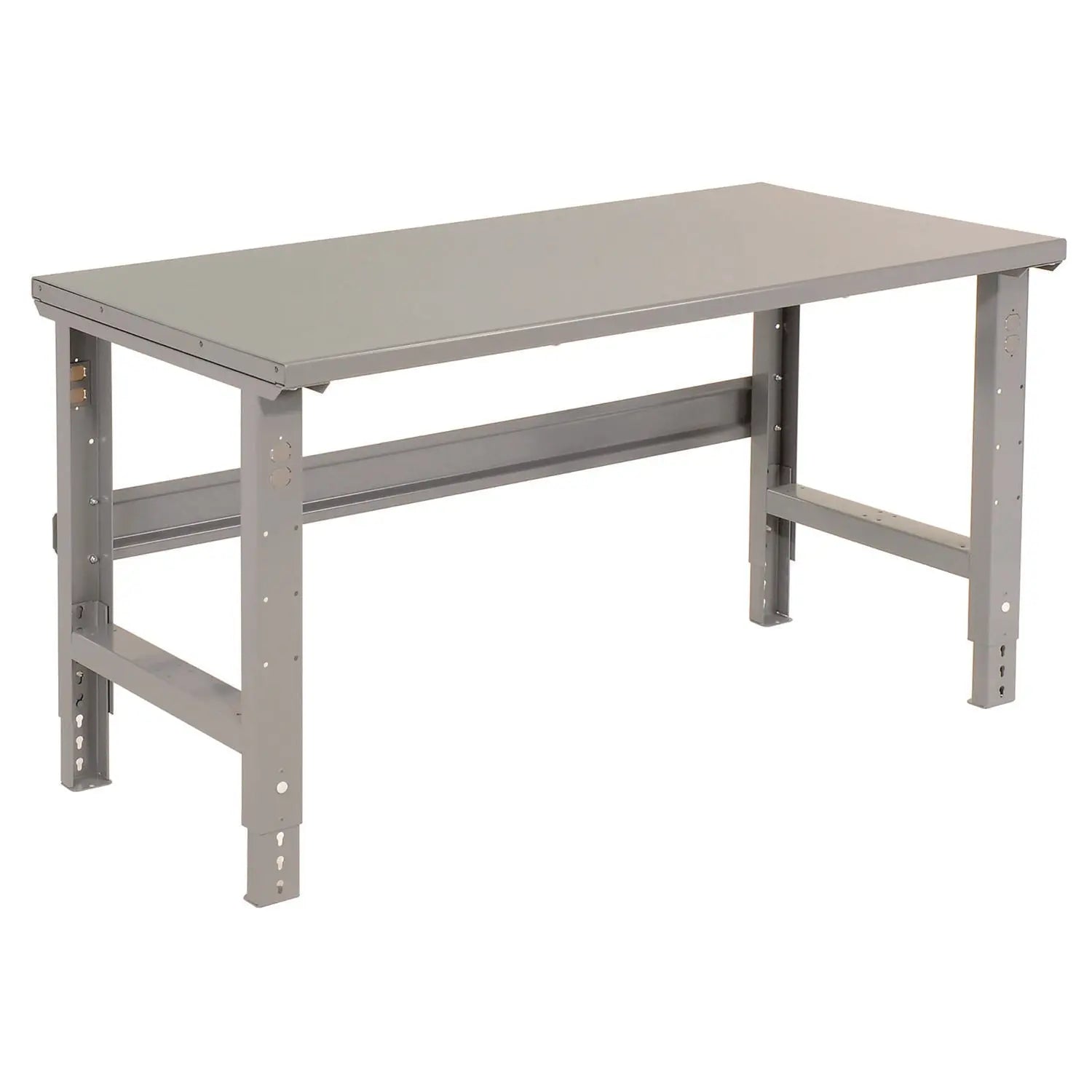Global Industrial® Standard Duty Steel Top Adjustable Height Workbench, 2,000 lbs, 60 x 30 x 30.88 to 36.88, Gray