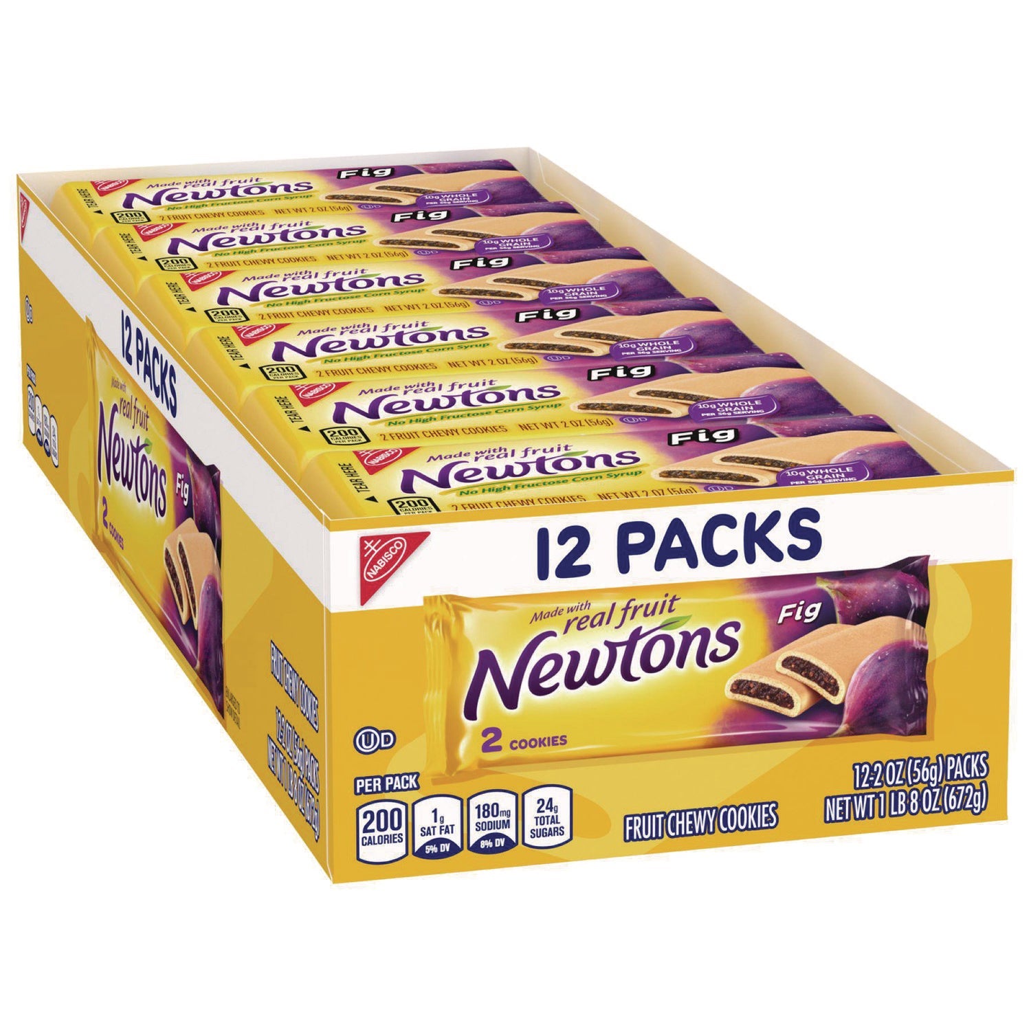 Fig Newtons Cookies | 2oz Snack Pack, 12/Box
