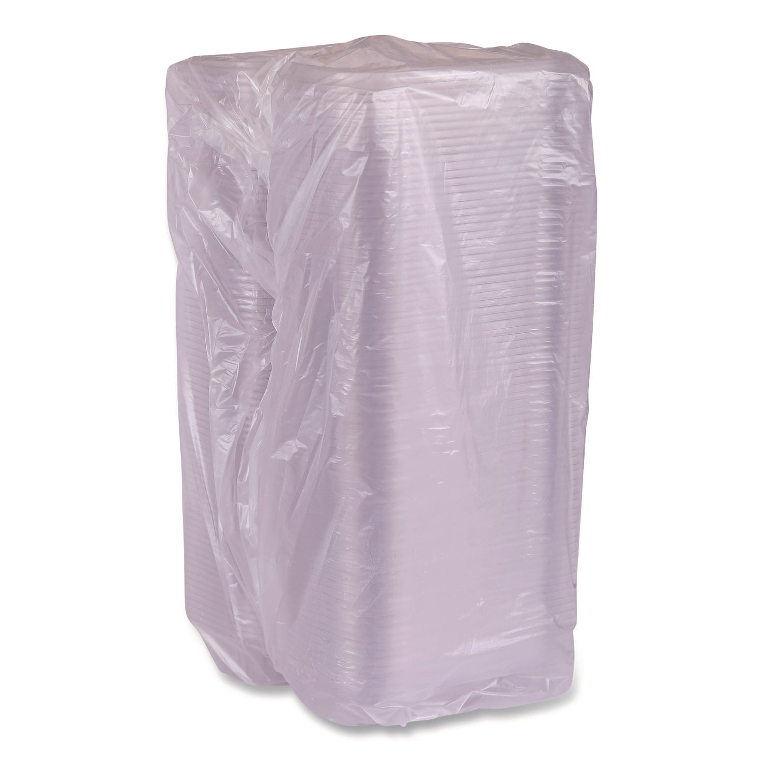 Eco-Products® Renewable and Compostable Clear Clamshell Hinged Food Containers, 9 x 6 x 3, Plastic, 80/Pack, 3 Packs/Carton - Bloom Skins