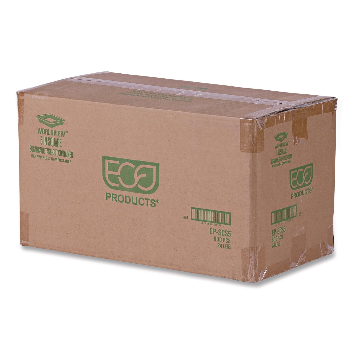 Eco-Products® WorldView Renewable Molded Fiber Containers, 10 oz, 5.04 x 5.04 x 1.09, White, 800/Carton - Bloom Skins