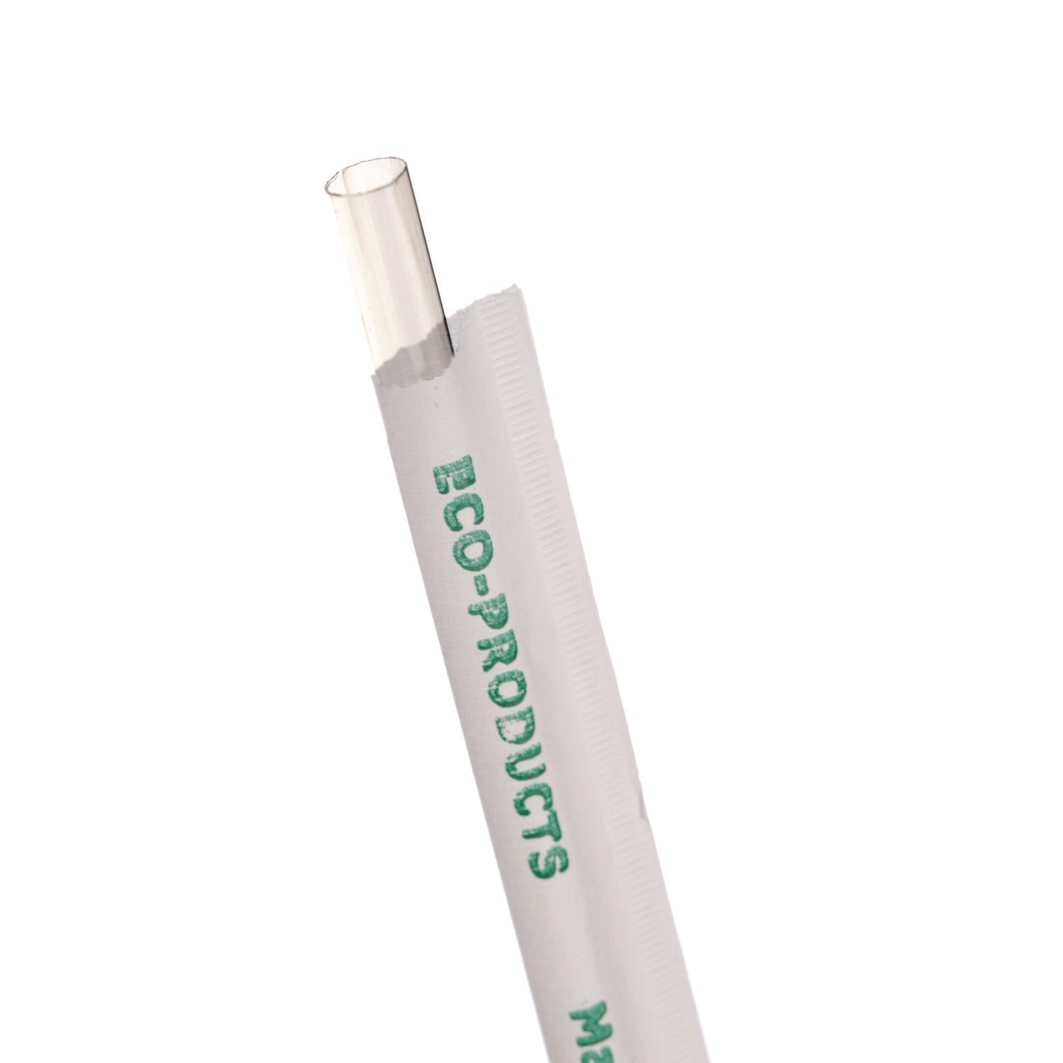 Eco-Products Clear Wrapped Straw | PLA 400/Pack