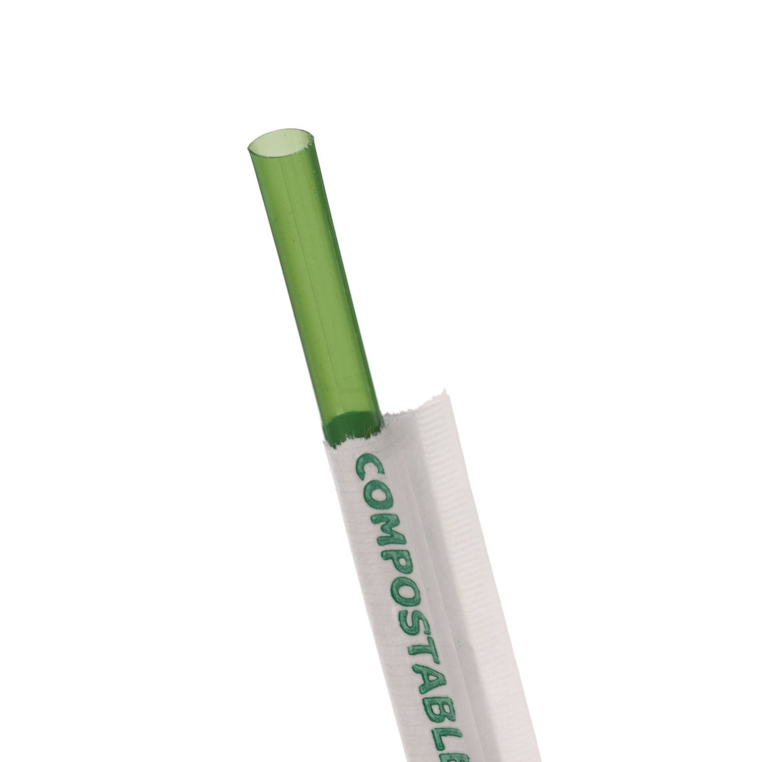 Eco-Products Wrapped Straw | Green 9,600/Carton
