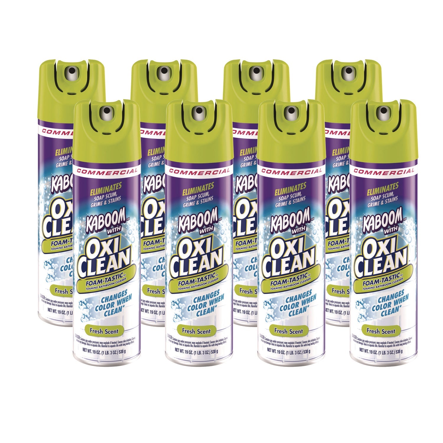 Kaboom™ Foamtastic Bathroom Cleaner, Fresh Scent, 19 Oz Spray Can, 8/carton