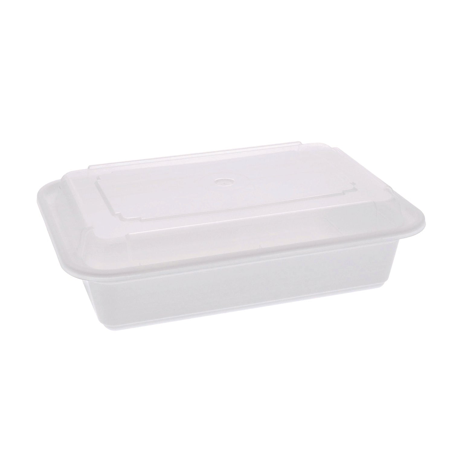Pactiv Evergreen Newspring VERSAtainer Microwavable Containers, Base/Lid Combo, 8.8 x 6 x 2.5, White/Clear, Plastic, 150/Carton