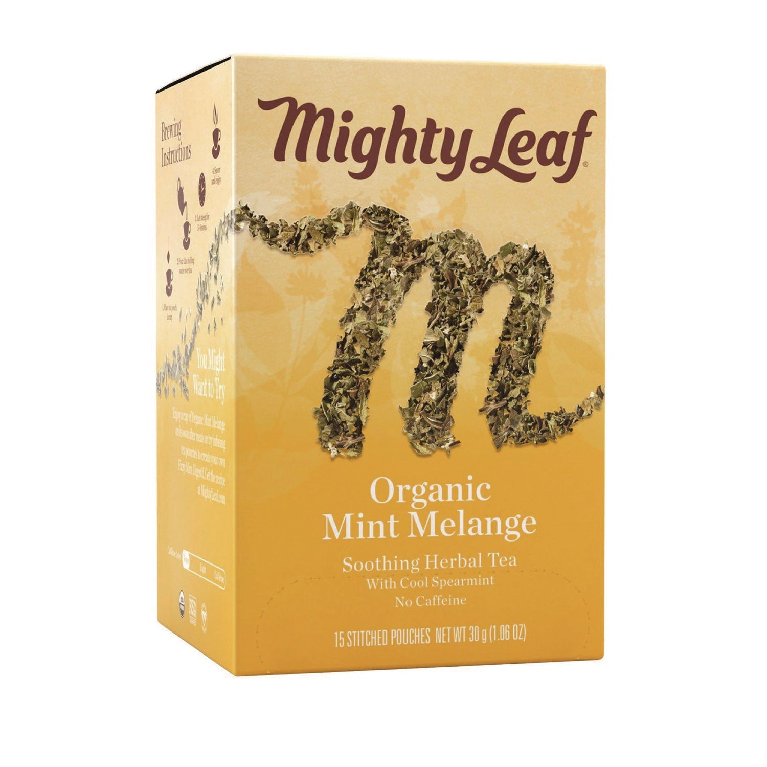 Mighty Leaf® Organic Mint Melange Tea Pouches