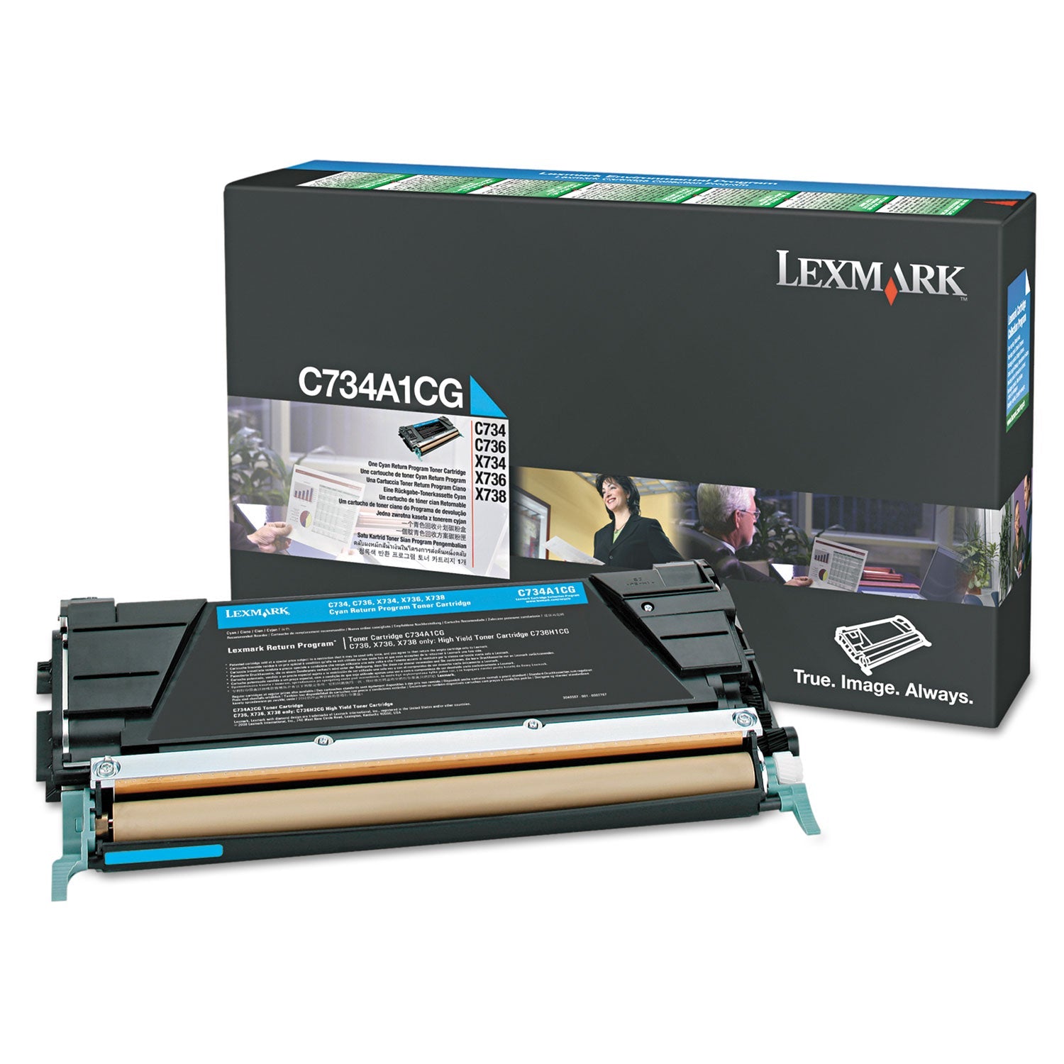 Lexmark X748H1CG High-Yield Toner | Cyan