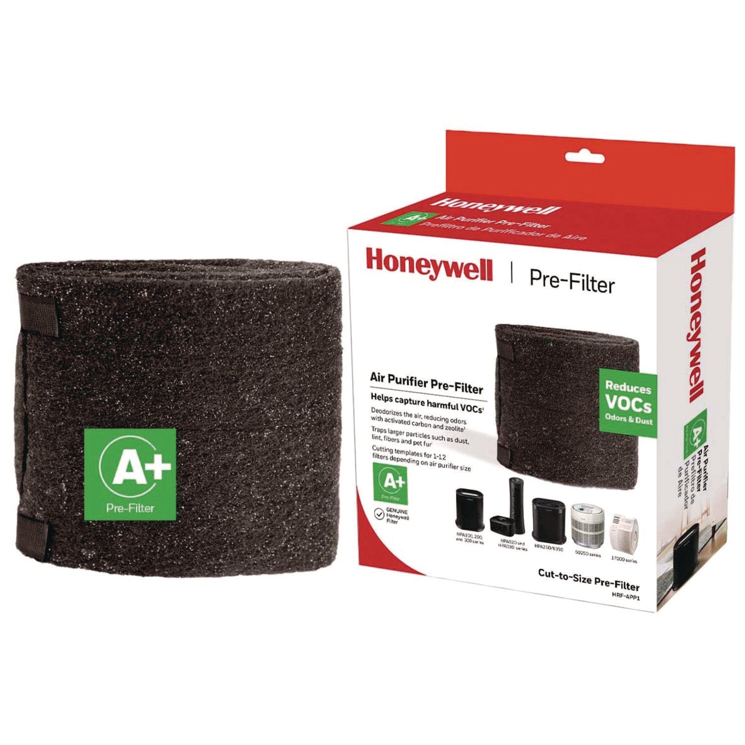 Honeywell Filter A Plus Household Odor and Gas Reducing Universal Pre-Filter