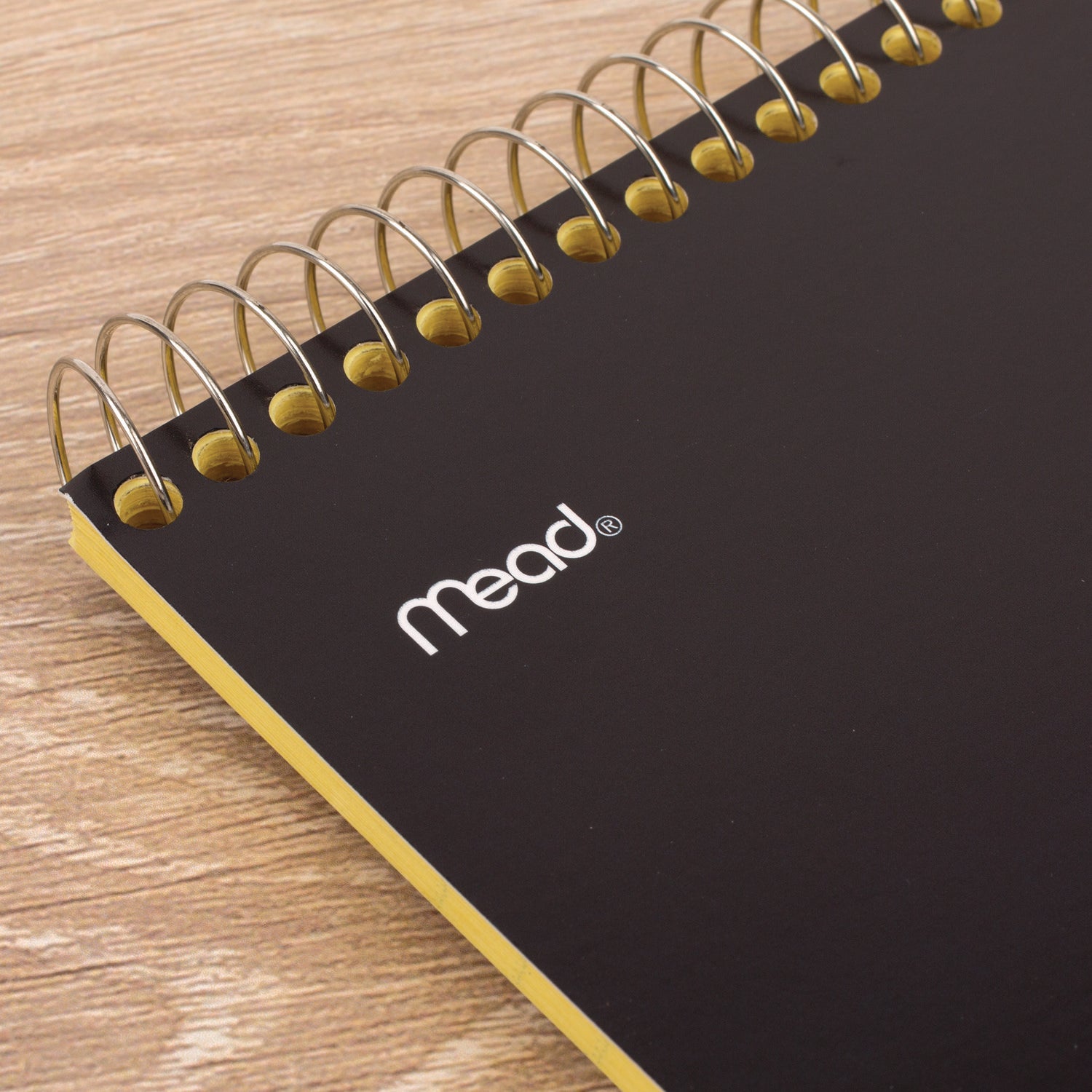 Cambridge® Stiff-Back Wire Bound Notepad, Wide/legal Rule, Canary/blue Cover, 70 Canary-Yellow 8.5 X 11.5 Sheets