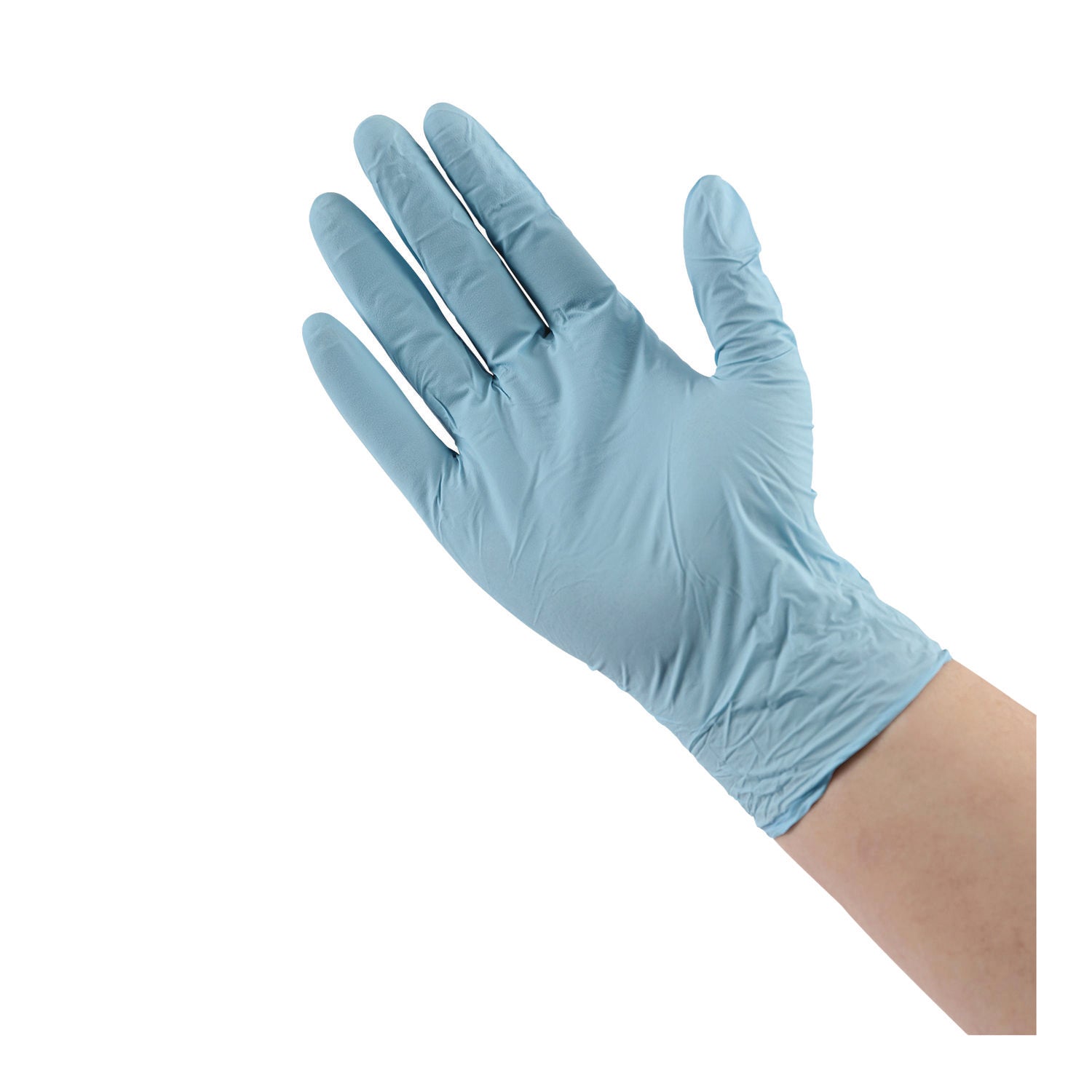 Boardwalk® Disposable Examination Nitrile Gloves, X-Large, Blue, 5 mil, 100/Box - Bloom Skins