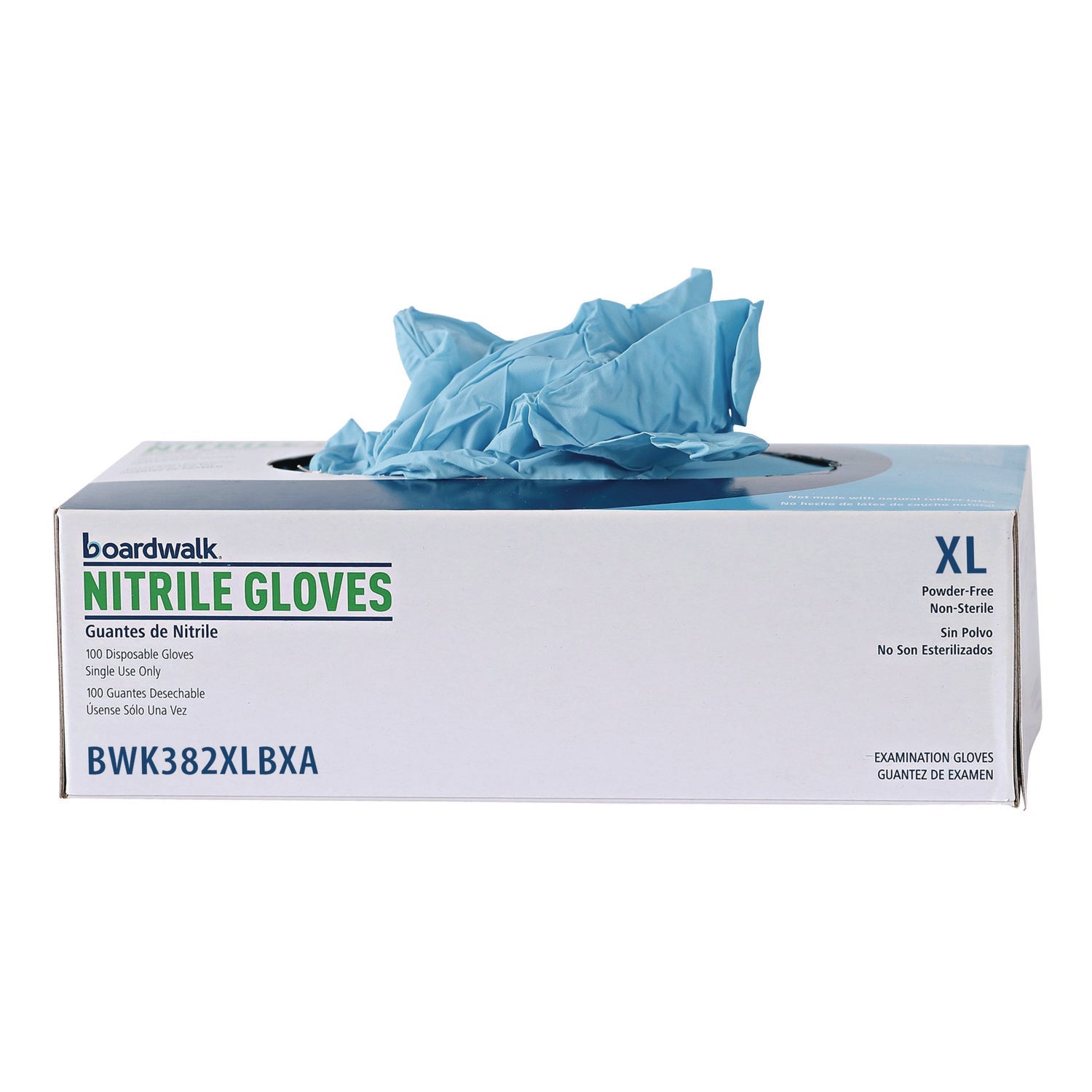 Boardwalk® Disposable Examination Nitrile Gloves, X-Large, Blue, 5 mil, 100/Box - Bloom Skins