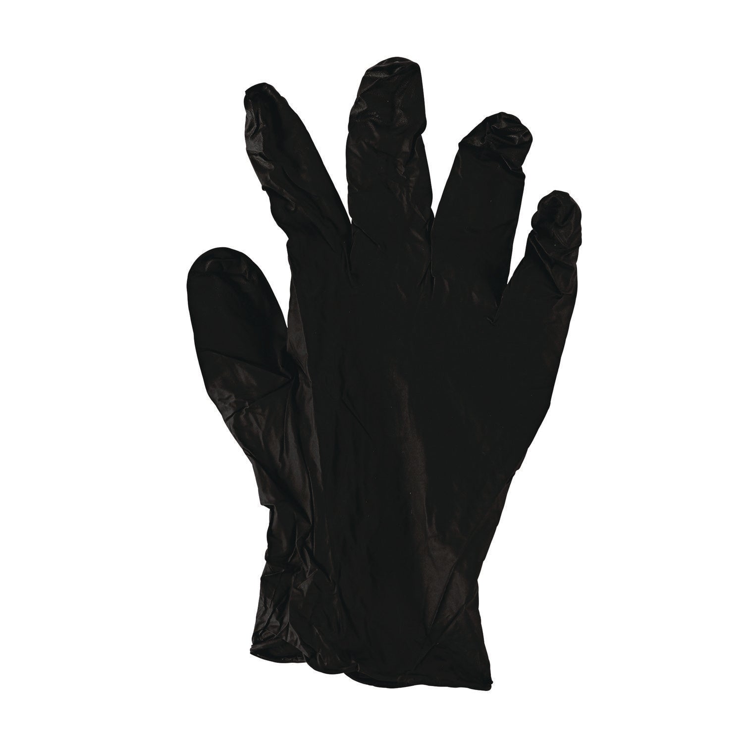 Boardwalk® Disposable General-Purpose Powder-Free Nitrile Gloves, X-Large, Black, 4.4 mil, 100/Box