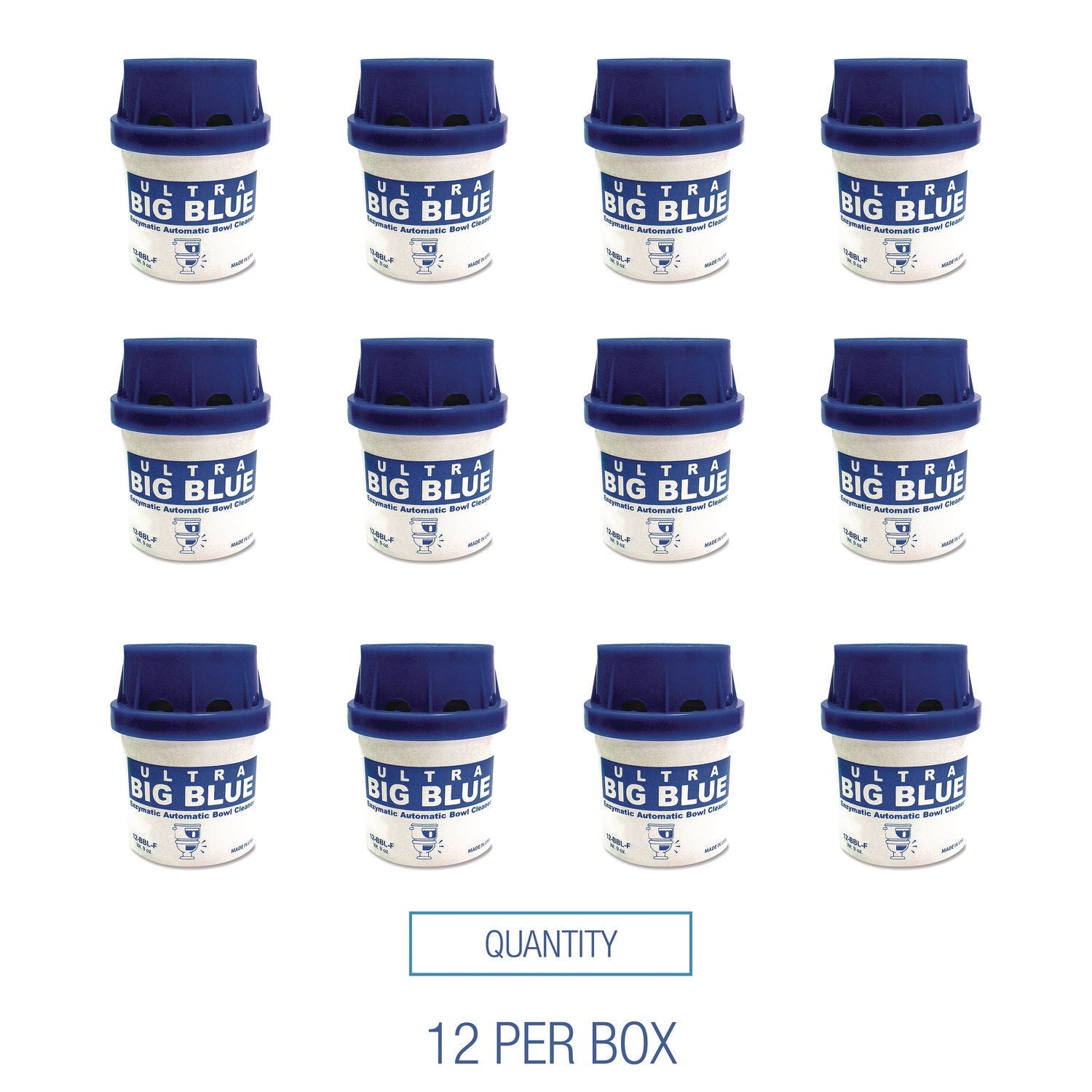 Boardwalk® In-Tank Automatic Toilet Bowl Cleaner, Unscented, 9 oz, 12/Box