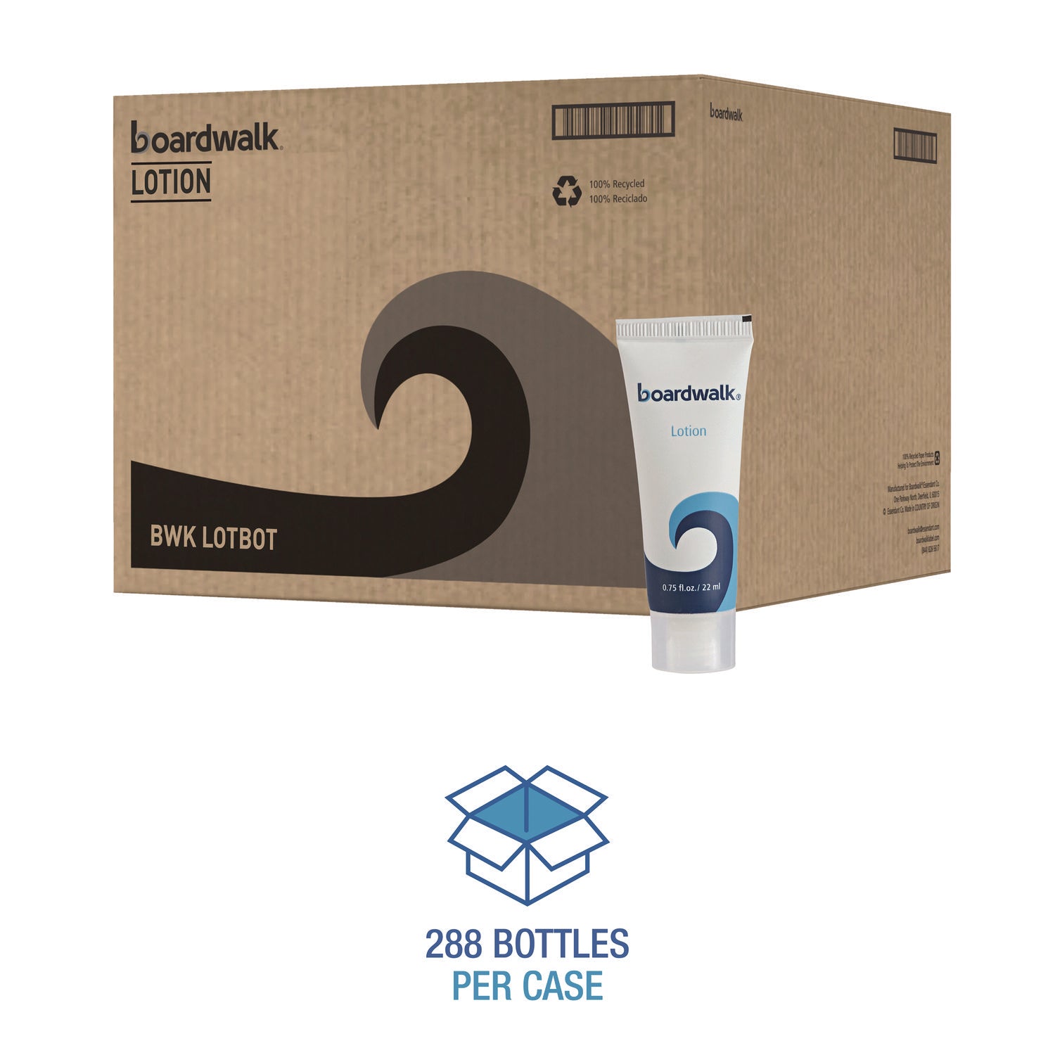 Boardwalk® Hand And Body Lotion, 0.75 Oz Bottle, Fresh Scent, 288/carton