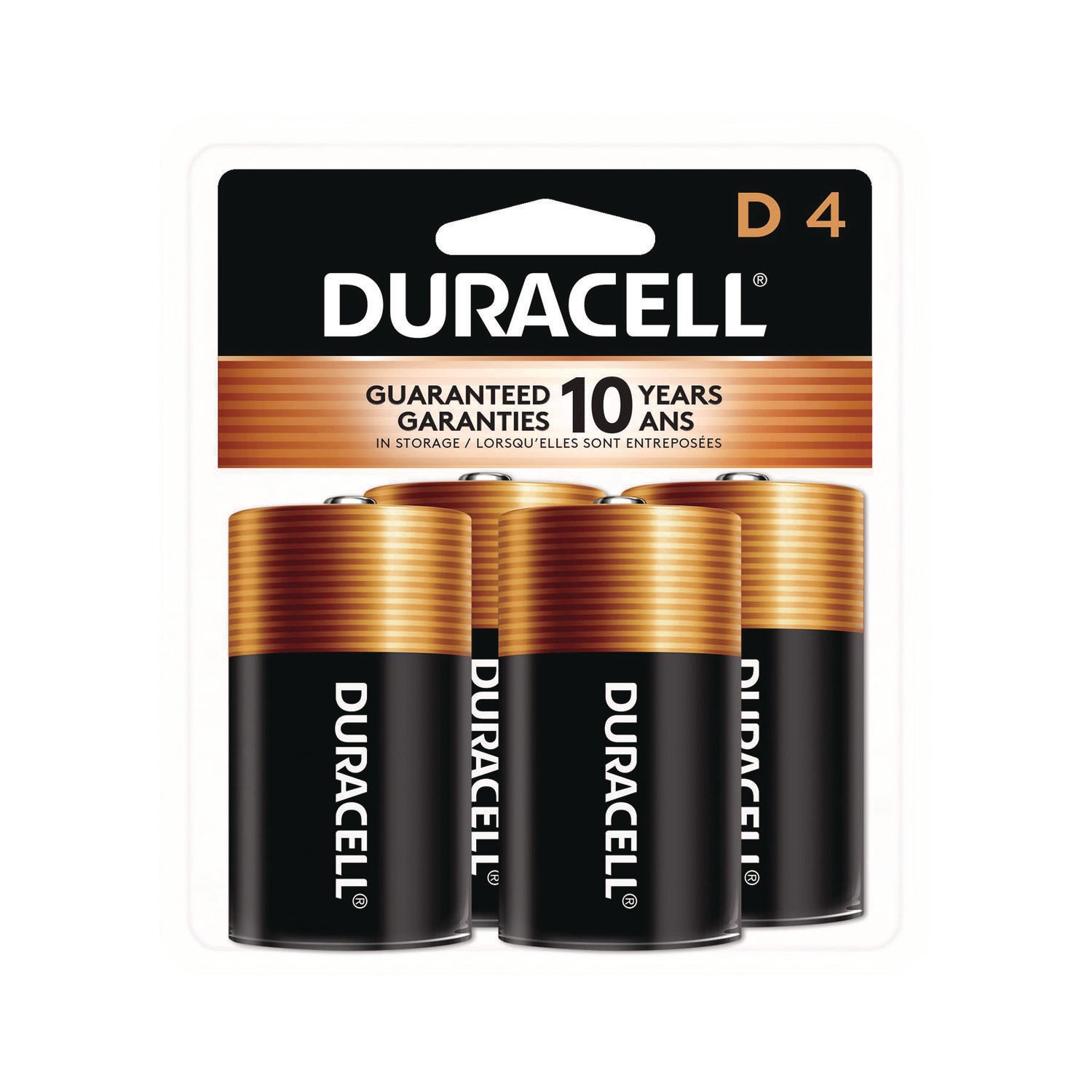 Coppertop Alkaline D Batteries | 4-Pack, Duracell®