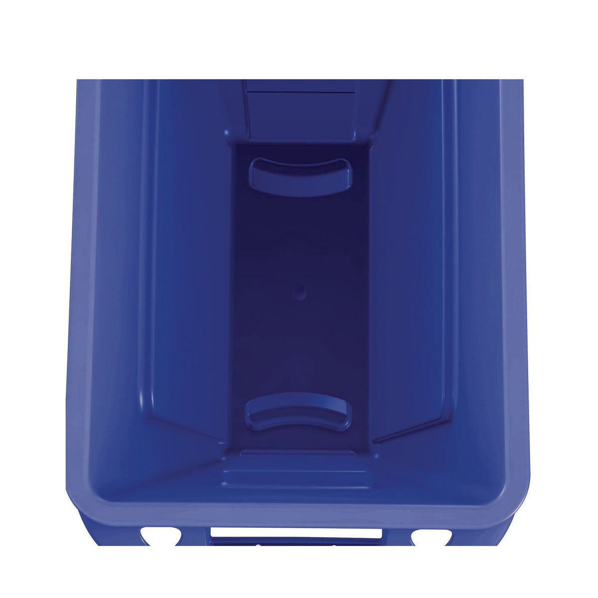 Rubbermaid® Commercial Slim Jim Plastic Recycling Container with Venting Channels, 23 gal, Plastic, Blue