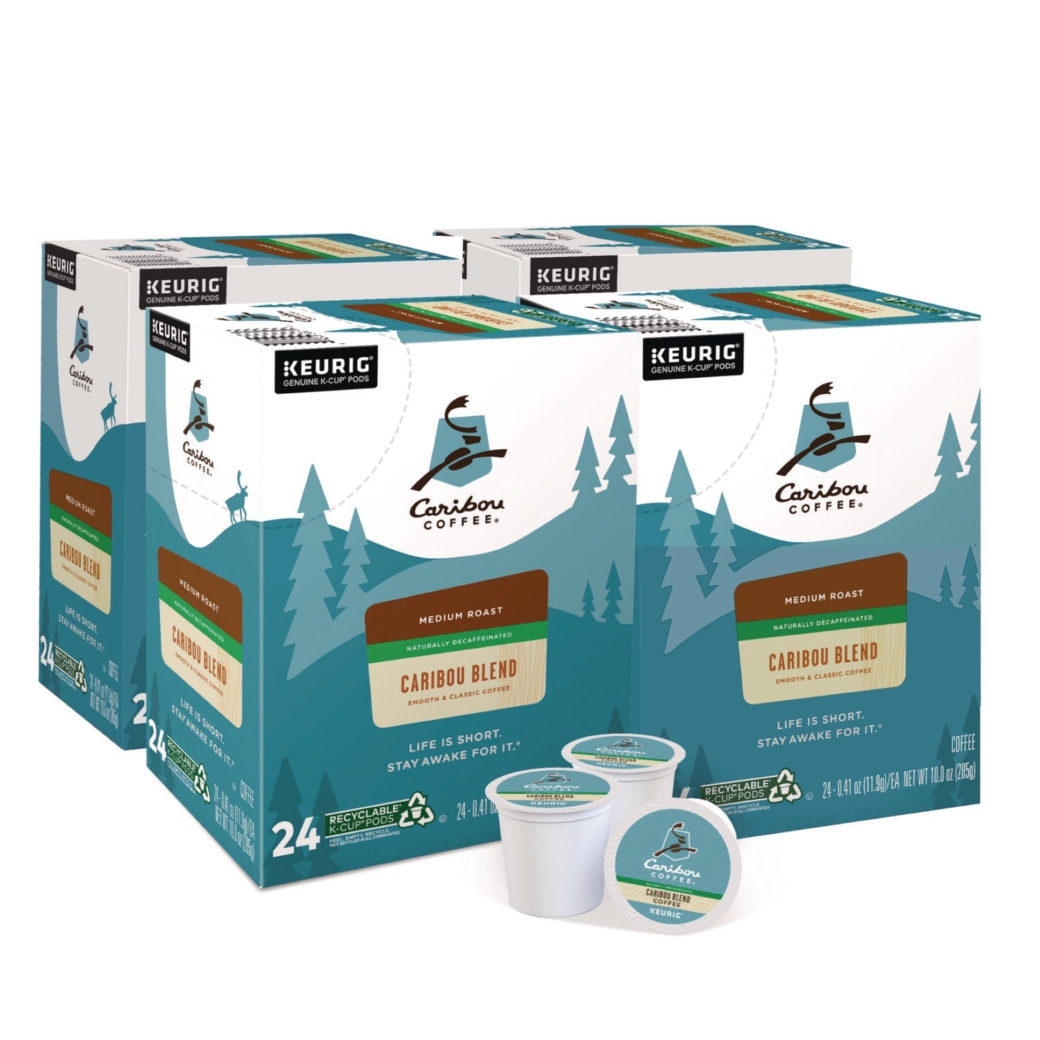 Caribou Blend Decaf Coffee K-Cups | 96-Count