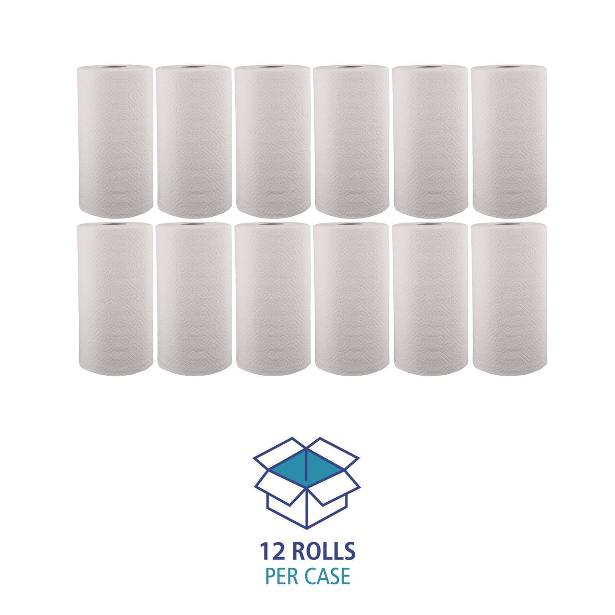 Boardwalk® Kitchen Roll Towel, 2-Ply, 11 X 8.5, White, 250/roll, 12 Rolls/carton