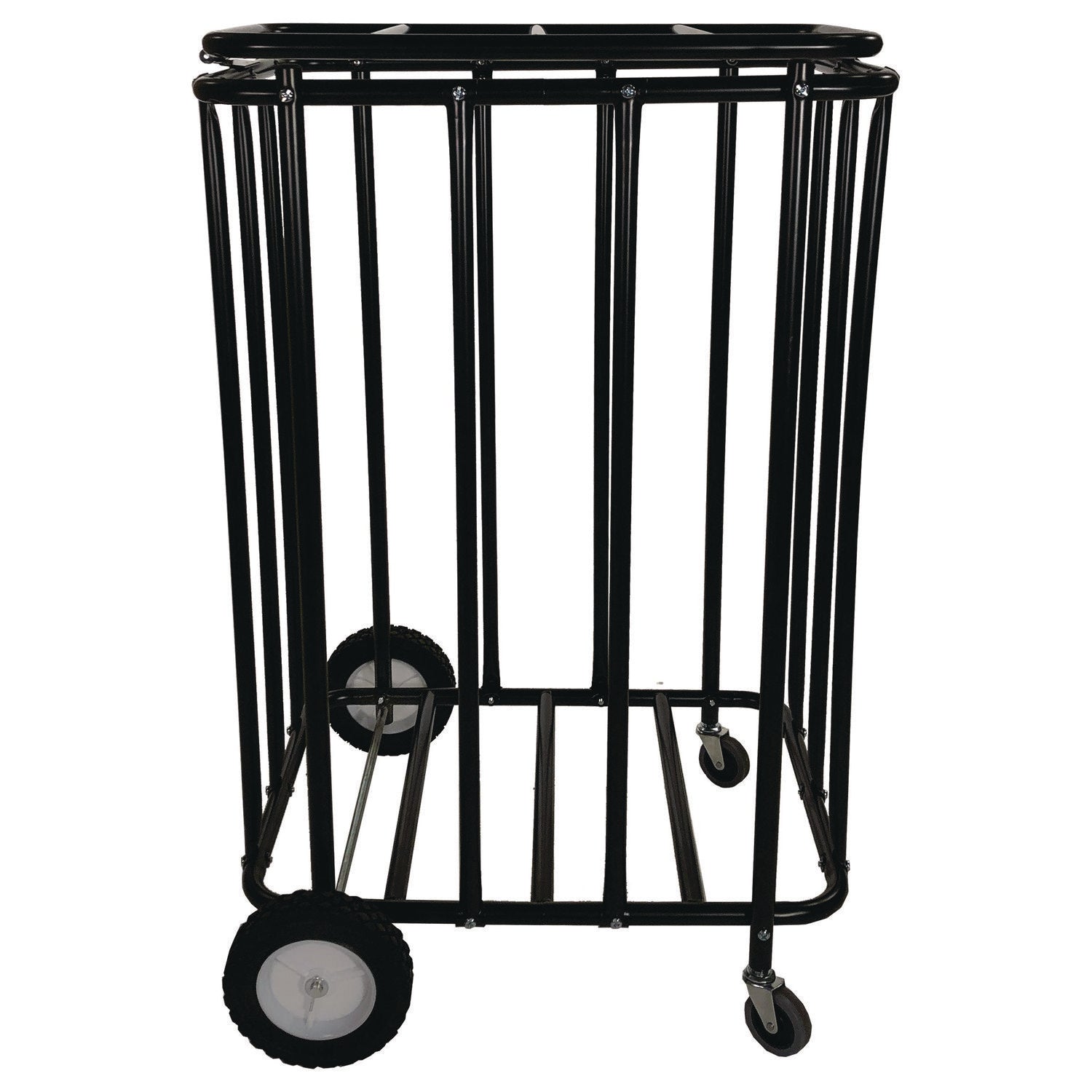 Champion Sports Compact Lockable Ball Locker, Metal, 176 lb Capacity, 22 x 28 x 43, Black
