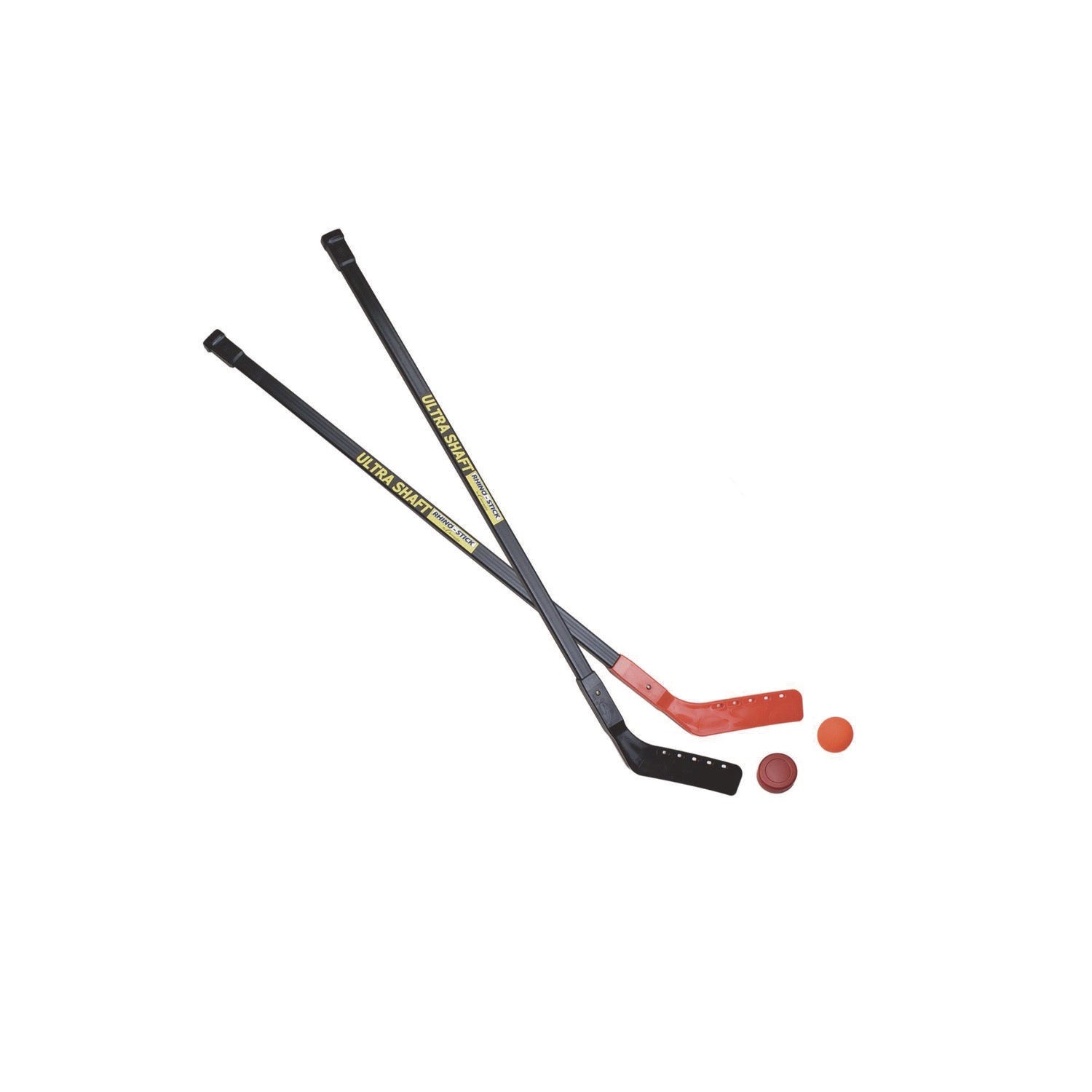Champion Sports Ultra Shaft Hockey Set, Twelve 47' Hockey Sticks/Two Pucks/Two Balls/Two Extra Blades - Bloom Skins
