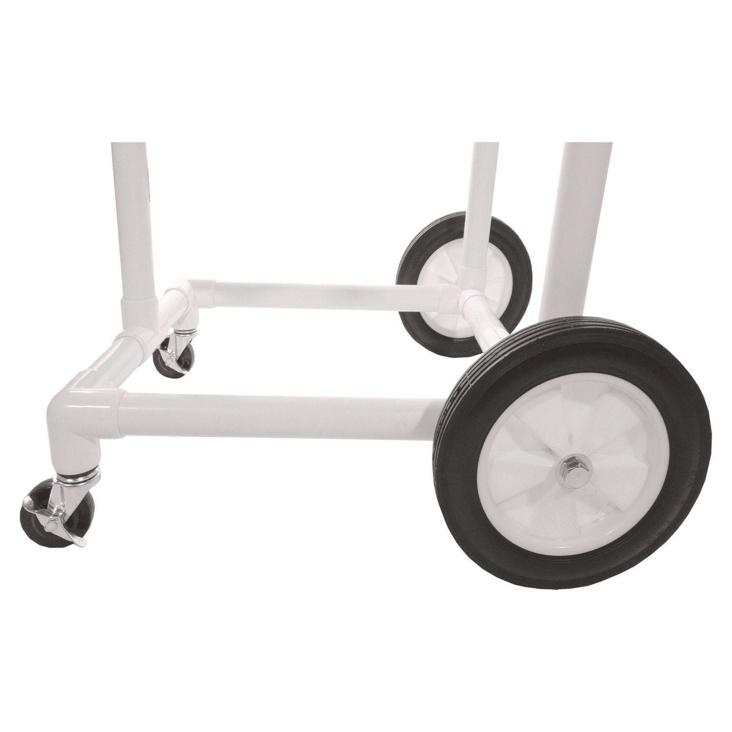 Champion Sports Hoop Storage Rack, Plastic, 176 lb Capacity, 26 x 22 x 49, White - Bloom Skins