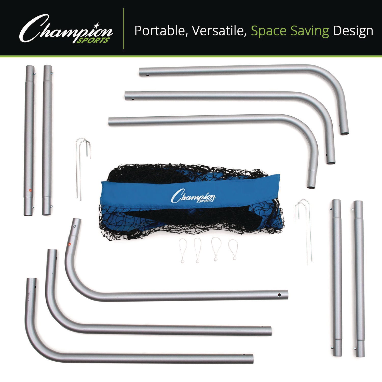 Champion Sports Football Kicking Screen, 96" x 48", 1.5" dia Frame